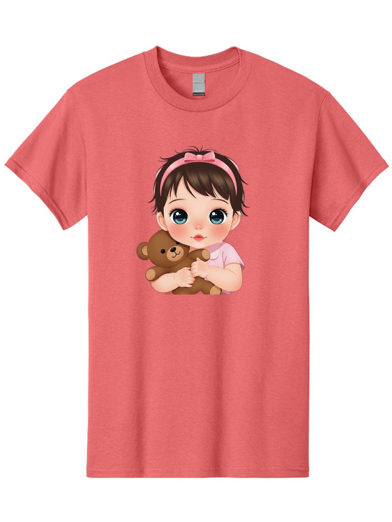 Baby-Girl-With-Teddy Men'S Graphic Tee, 100% Cotton, Comfortable Casual Summer Wear, Machine Washable, Vintage Camera, Old Camera, Antique Camera, Black Camera, Classic Photography, Photography Equipment, Nostalgic Device, Film Camera, Bak014 3