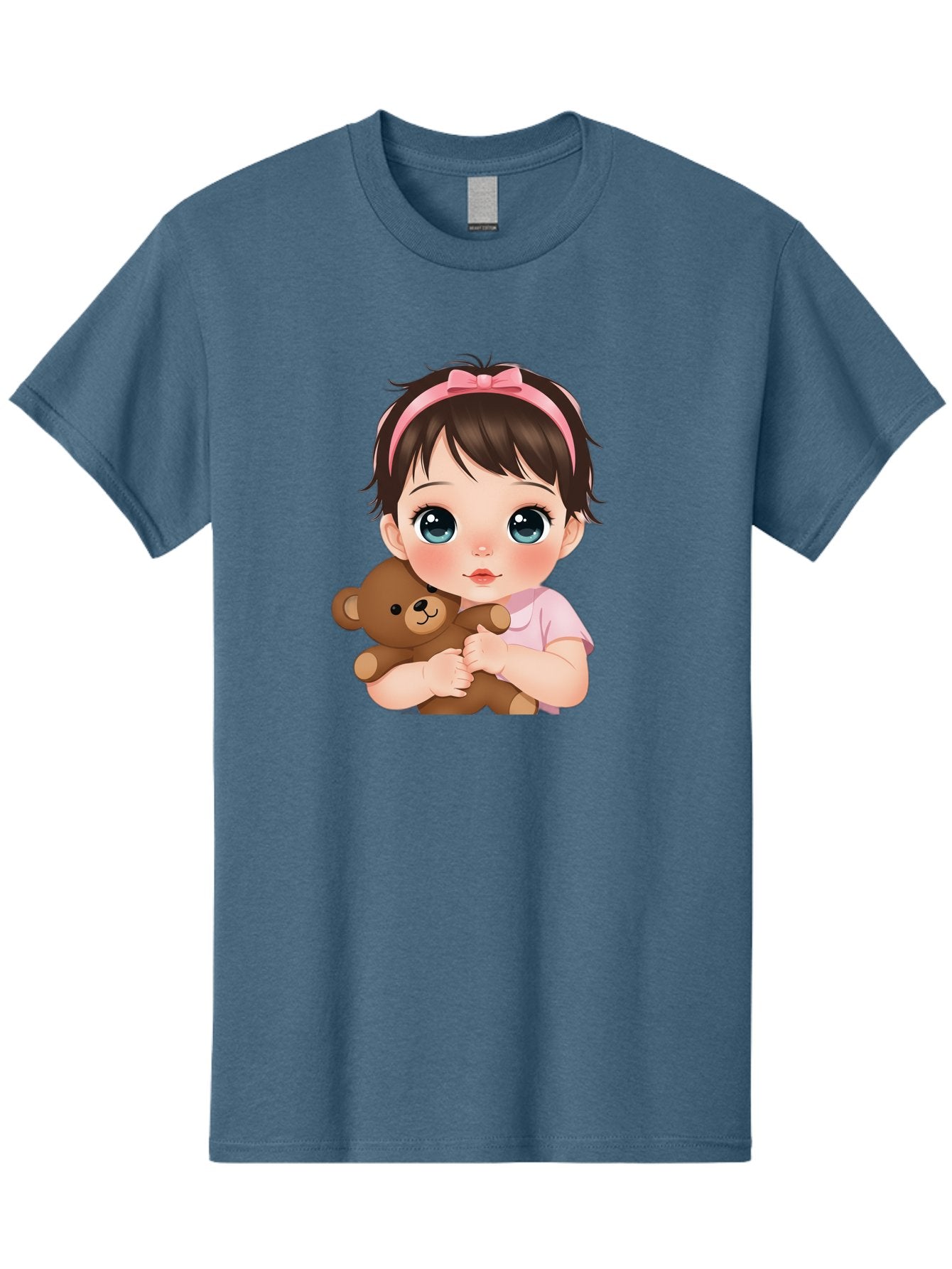 Baby-Girl-With-Teddy Men'S Graphic Tee, 100% Cotton, Comfortable Casual Summer Wear, Machine Washable, Vintage Camera, Old Camera, Antique Camera, Black Camera, Classic Photography, Photography Equipment, Nostalgic Device, Film Camera, Bak014 13