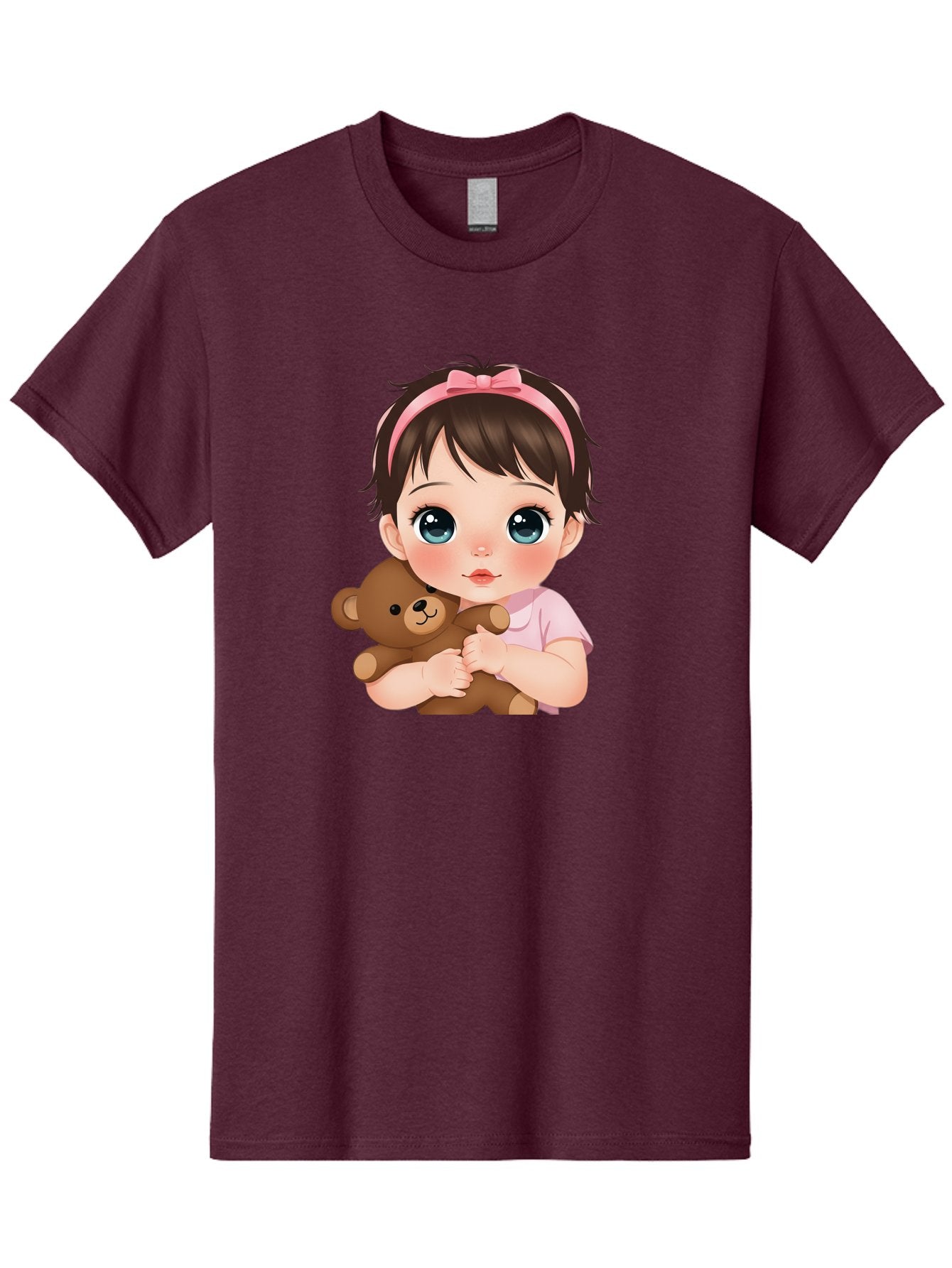 Baby-Girl-With-Teddy Men'S Graphic Tee, 100% Cotton, Comfortable Casual Summer Wear, Machine Washable, Vintage Camera, Old Camera, Antique Camera, Black Camera, Classic Photography, Photography Equipment, Nostalgic Device, Film Camera, Bak014 12