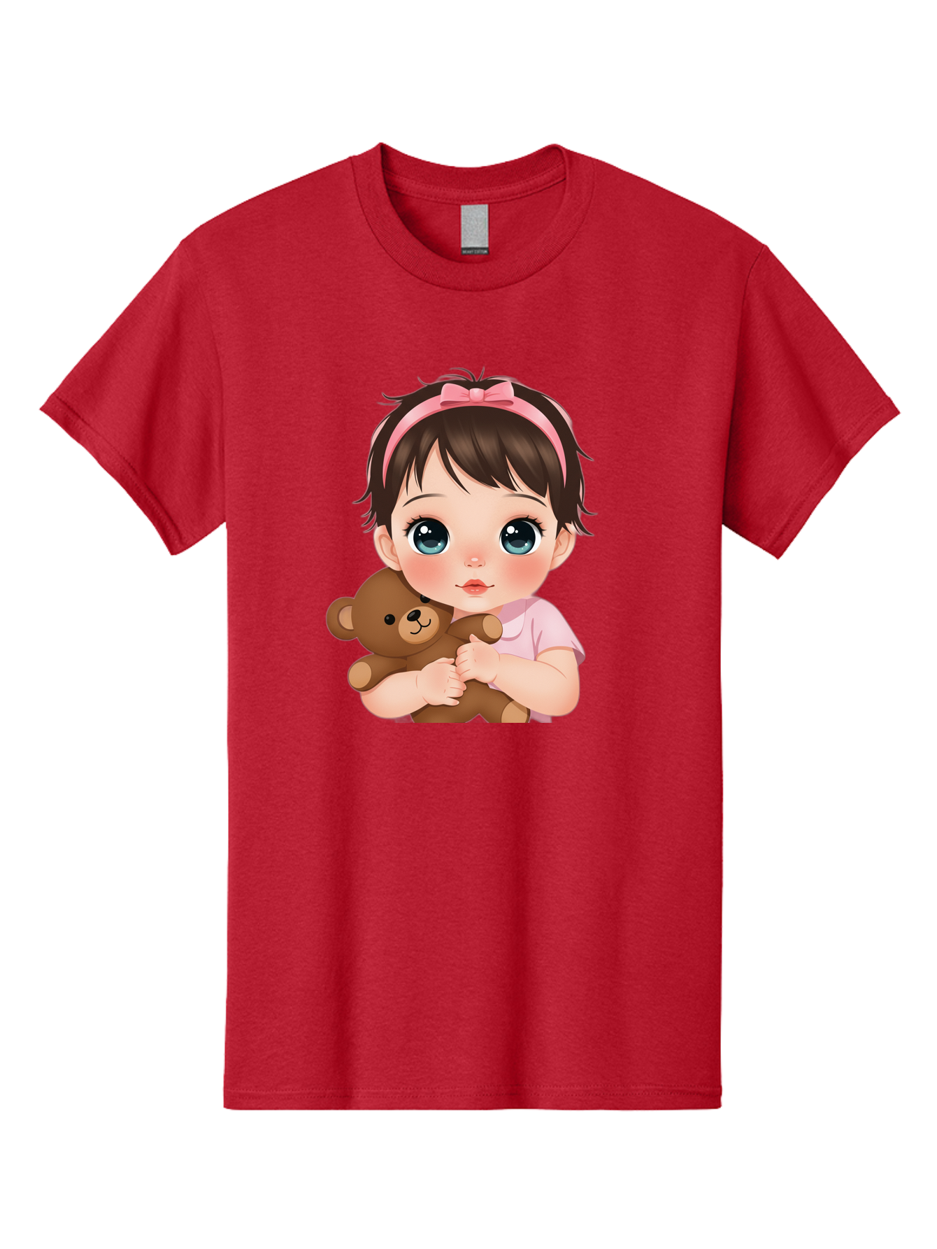 Baby-Girl-With-Teddy Men'S Graphic Tee, 100% Cotton, Comfortable Casual Summer Wear, Machine Washable, Vintage Camera, Old Camera, Antique Camera, Black Camera, Classic Photography, Photography Equipment, Nostalgic Device, Film Camera, Bak014 5