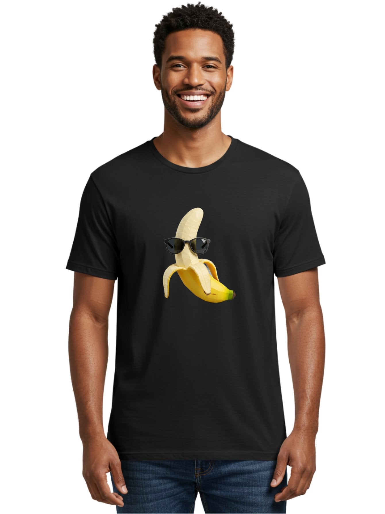 Banana-Man-Wearing-Sunglasses Men'S Graphic Tee, 100% Cotton, Comfortable Casual Summer Wear, Machine Washable, Vintage Camera, Old Camera, Antique Camera, Black Camera, Classic Photography, Photography Equipment, Nostalgic Device, Bak028 20