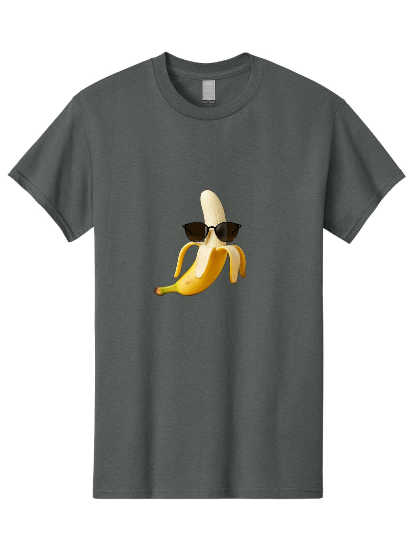 Banana-Sunglasses Men'S Graphic Tee, 100% Cotton, Comfortable Casual Summer Wear, Machine Washable, Vintage Camera, Old Camera, Antique Camera, Black Camera, Classic Photography, Photography Equipment, Nostalgic Device, Film Camera, Camera Art Bak029 8