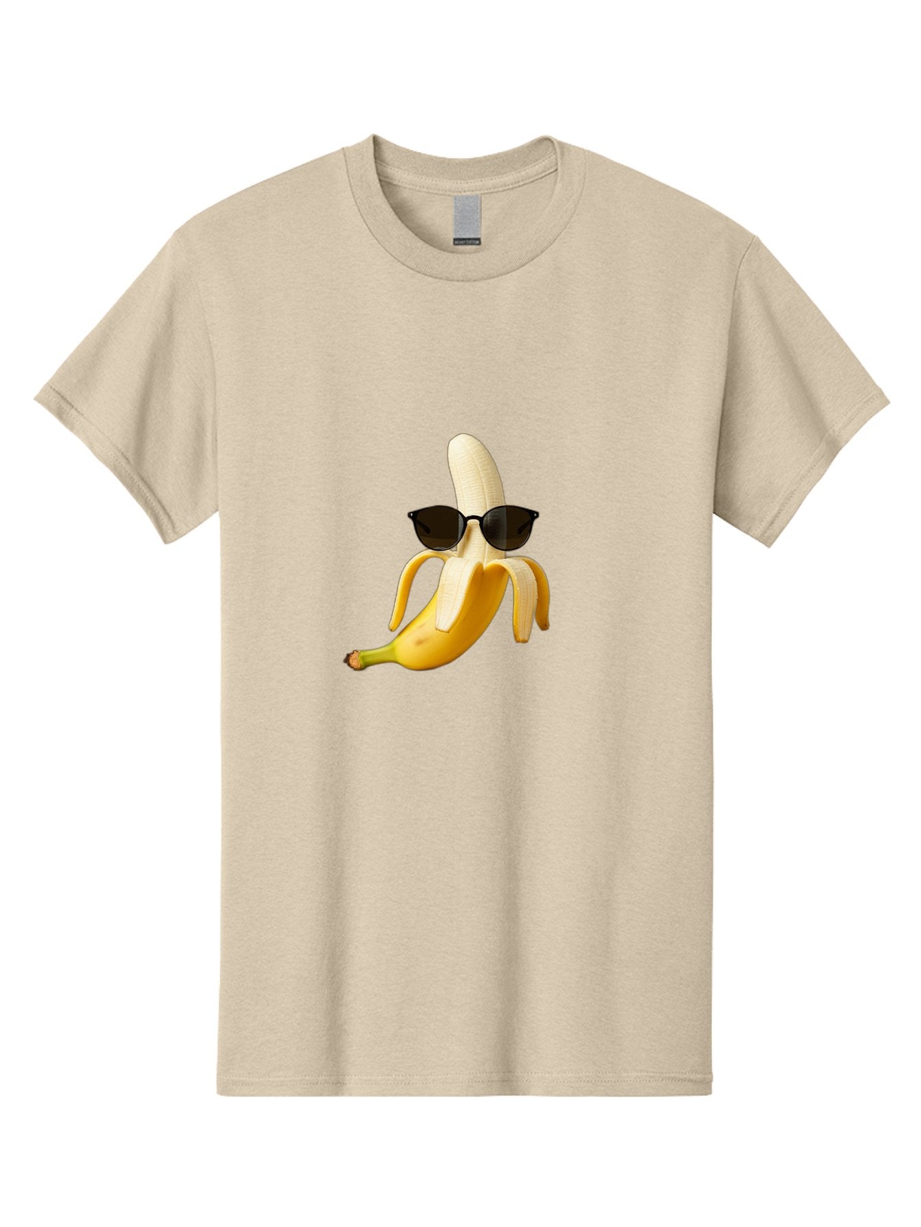 Banana-Sunglasses Men'S Graphic Tee, 100% Cotton, Comfortable Casual Summer Wear, Machine Washable, Vintage Camera, Old Camera, Antique Camera, Black Camera, Classic Photography, Photography Equipment, Nostalgic Device, Film Camera, Camera Art Bak029 6