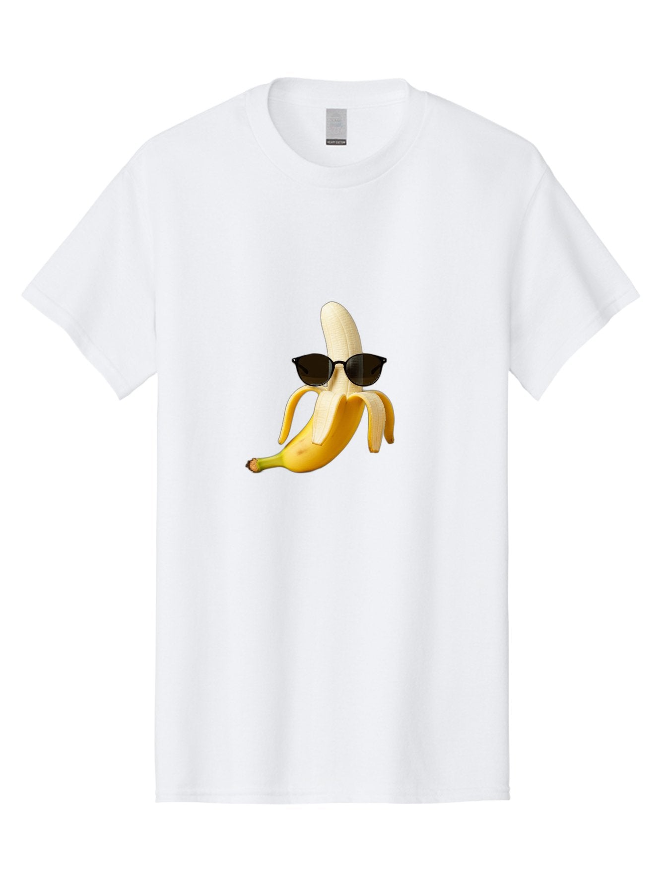 Banana-Sunglasses Men'S Graphic Tee, 100% Cotton, Comfortable Casual Summer Wear, Machine Washable, Vintage Camera, Old Camera, Antique Camera, Black Camera, Classic Photography, Photography Equipment, Nostalgic Device, Film Camera, Camera Art Bak029 7