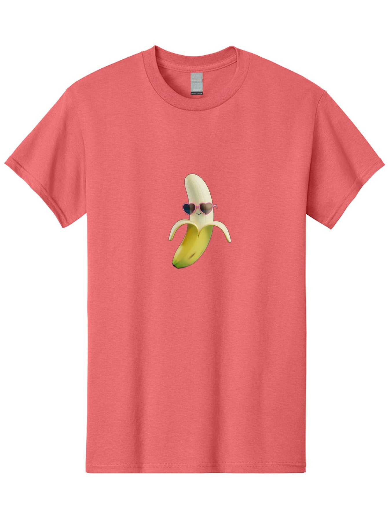 Banana-With-Heart-Shaped-Sunglasses Men'S Graphic Tee, 100% Cotton, Comfortable Casual Summer Wear, Machine Washable, Vintage Camera, Old Camera, Antique Camera, Black Camera, Classic Photography, Photography Equipment, Nostalgic Device, Bak030 5