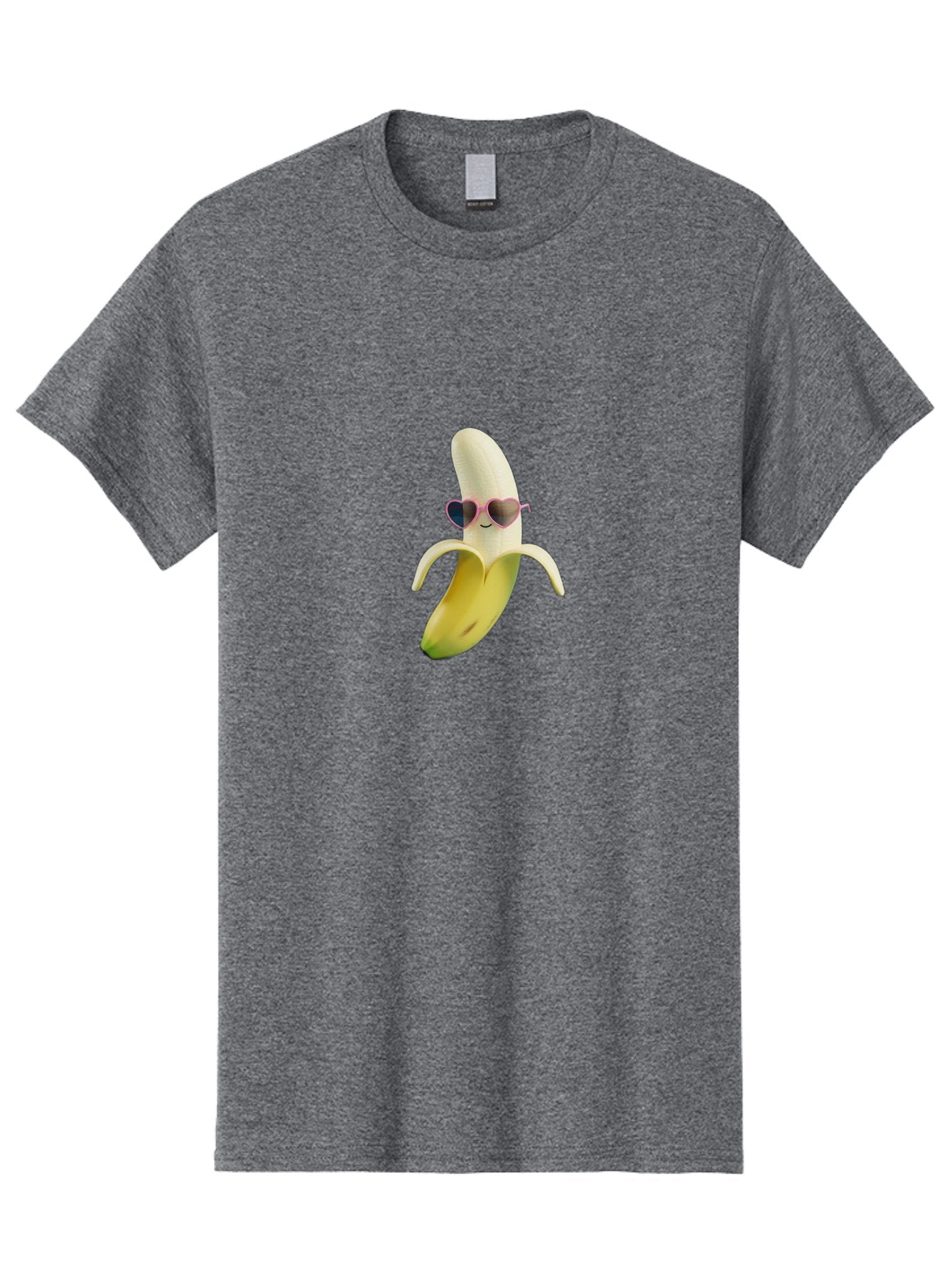 Banana-With-Heart-Shaped-Sunglasses Men'S Graphic Tee, 100% Cotton, Comfortable Casual Summer Wear, Machine Washable, Vintage Camera, Old Camera, Antique Camera, Black Camera, Classic Photography, Photography Equipment, Nostalgic Device, Bak030 11