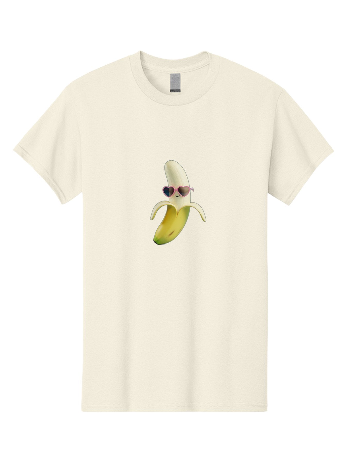 Banana-With-Heart-Shaped-Sunglasses Men'S Graphic Tee, 100% Cotton, Comfortable Casual Summer Wear, Machine Washable, Vintage Camera, Old Camera, Antique Camera, Black Camera, Classic Photography, Photography Equipment, Nostalgic Device, Bak030 9
