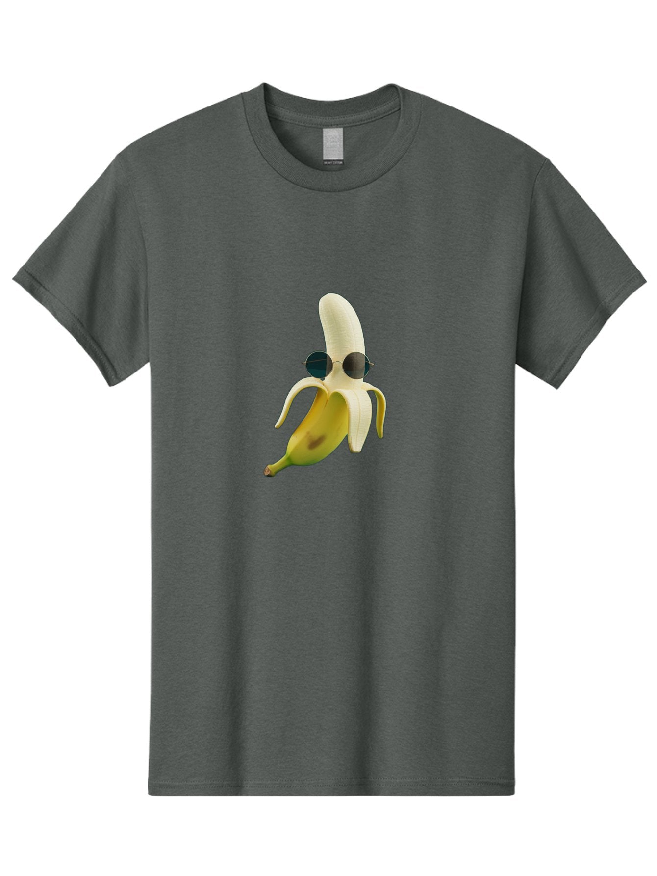 Banana-With-Sunglasses-1 Men'S Graphic Tee, 100% Cotton, Comfortable Casual Summer Wear, Machine Washable, Vintage Camera, Old Camera, Antique Camera, Black Camera, Classic Photography, Photography Equipment, Nostalgic Device, Film Camera, Bak031 5