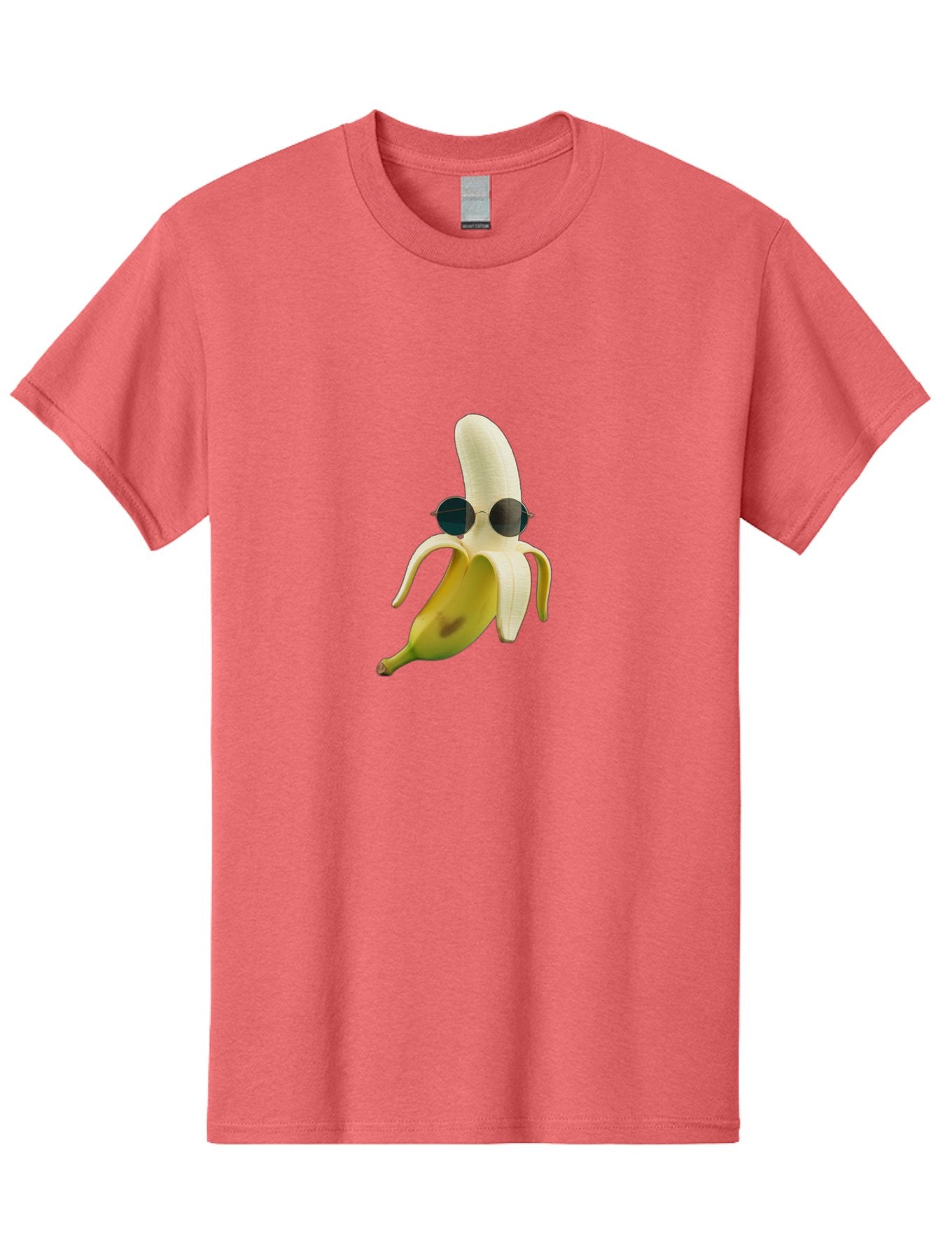 Banana-With-Sunglasses-1 Men'S Graphic Tee, 100% Cotton, Comfortable Casual Summer Wear, Machine Washable, Vintage Camera, Old Camera, Antique Camera, Black Camera, Classic Photography, Photography Equipment, Nostalgic Device, Film Camera, Bak031 6
