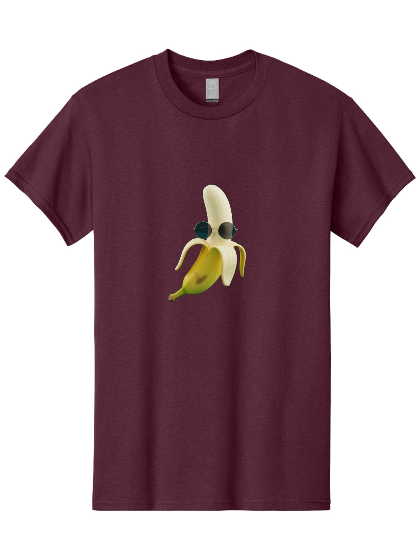 Banana-With-Sunglasses-1 Men'S Graphic Tee, 100% Cotton, Comfortable Casual Summer Wear, Machine Washable, Vintage Camera, Old Camera, Antique Camera, Black Camera, Classic Photography, Photography Equipment, Nostalgic Device, Film Camera, Bak031 8