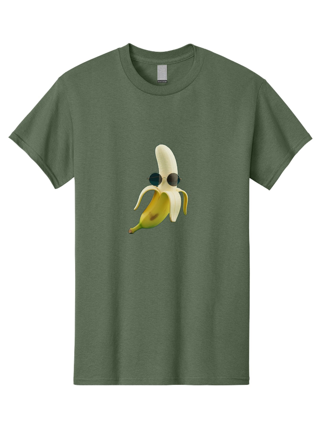 Banana-With-Sunglasses-1 Men'S Graphic Tee, 100% Cotton, Comfortable Casual Summer Wear, Machine Washable, Vintage Camera, Old Camera, Antique Camera, Black Camera, Classic Photography, Photography Equipment, Nostalgic Device, Film Camera, Bak031 3