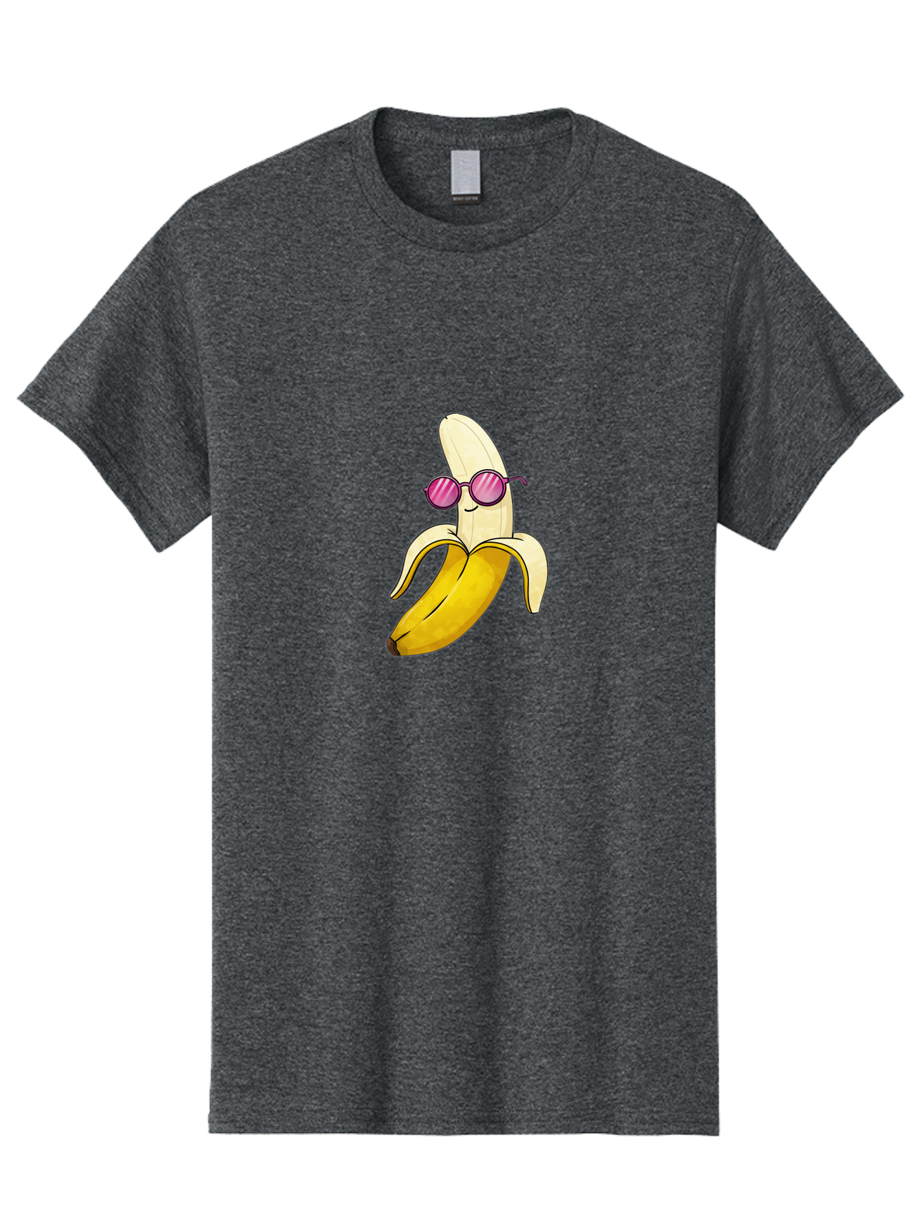 Banana-With-Sunglasses-2 Men'S Graphic Tee, 100% Cotton, Comfortable Casual Summer Wear, Machine Washable, Vintage Camera, Old Camera, Antique Camera, Black Camera, Classic Photography, Photography Equipment, Nostalgic Device, Film Camera, Bak032