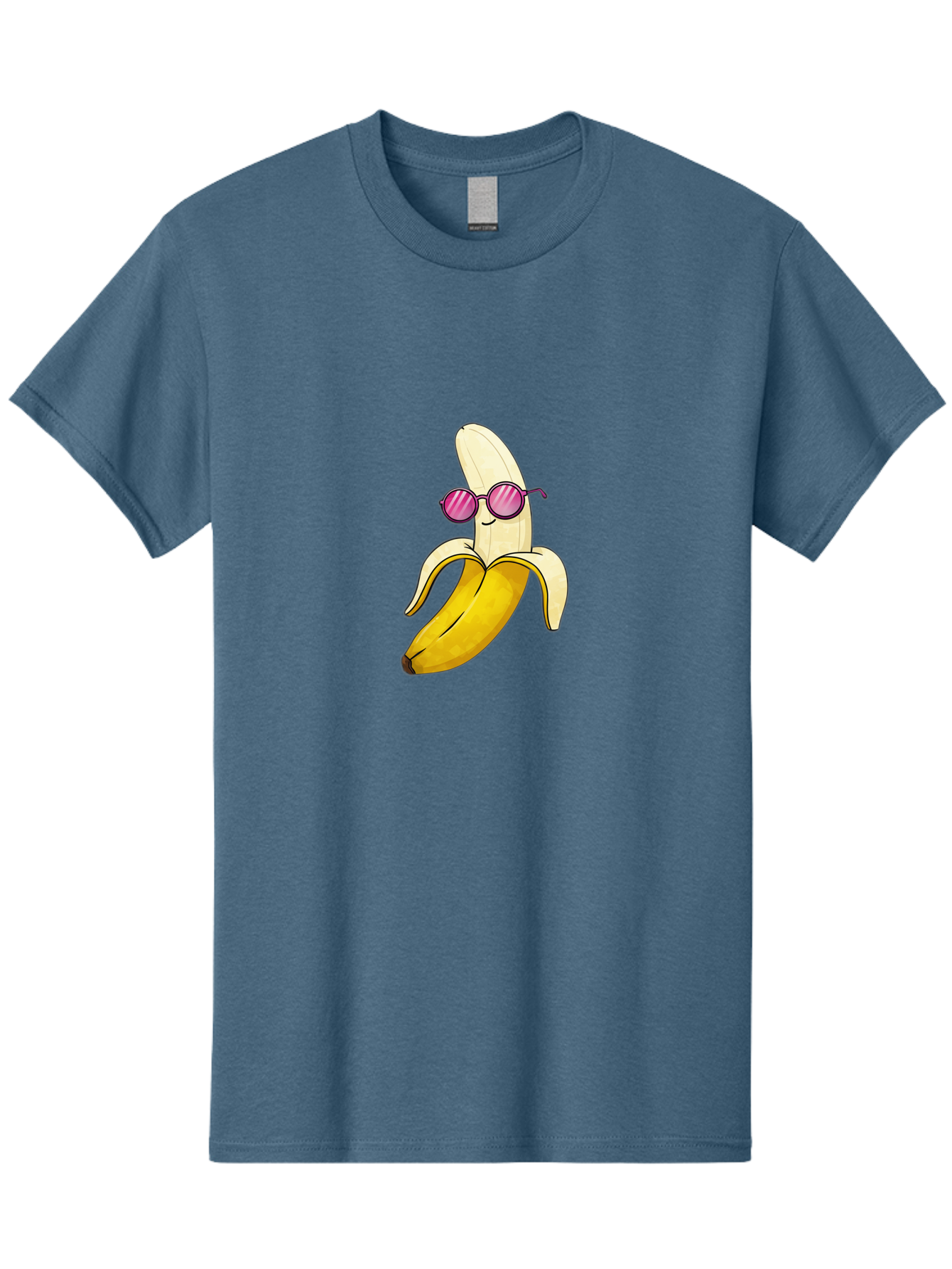 Banana-With-Sunglasses-2 Men'S Graphic Tee, 100% Cotton, Comfortable Casual Summer Wear, Machine Washable, Vintage Camera, Old Camera, Antique Camera, Black Camera, Classic Photography, Photography Equipment, Nostalgic Device, Film Camera, Bak032