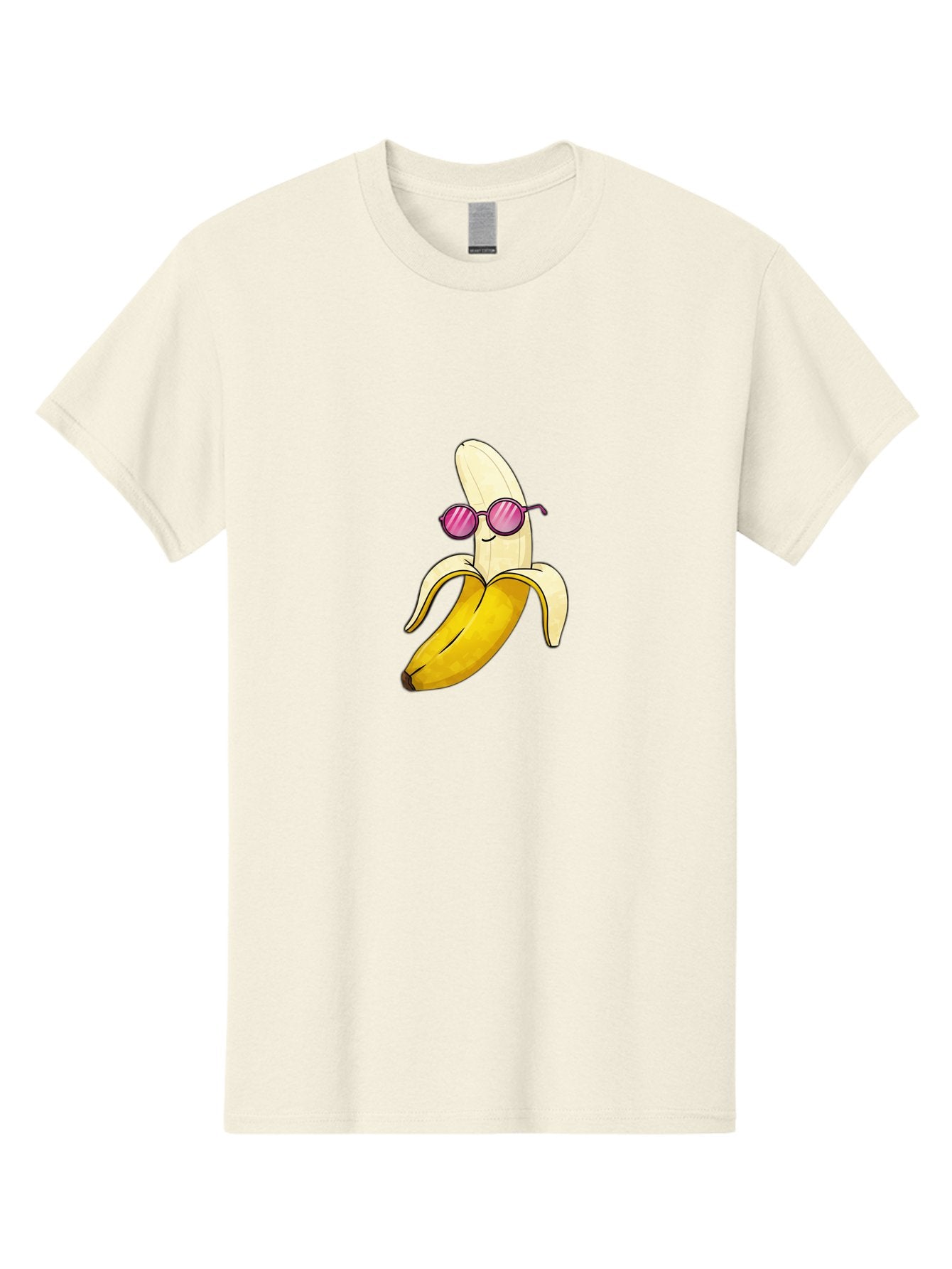 Banana-With-Sunglasses-2 Men'S Graphic Tee, 100% Cotton, Comfortable Casual Summer Wear, Machine Washable, Vintage Camera, Old Camera, Antique Camera, Black Camera, Classic Photography, Photography Equipment, Nostalgic Device, Film Camera, Bak032 7