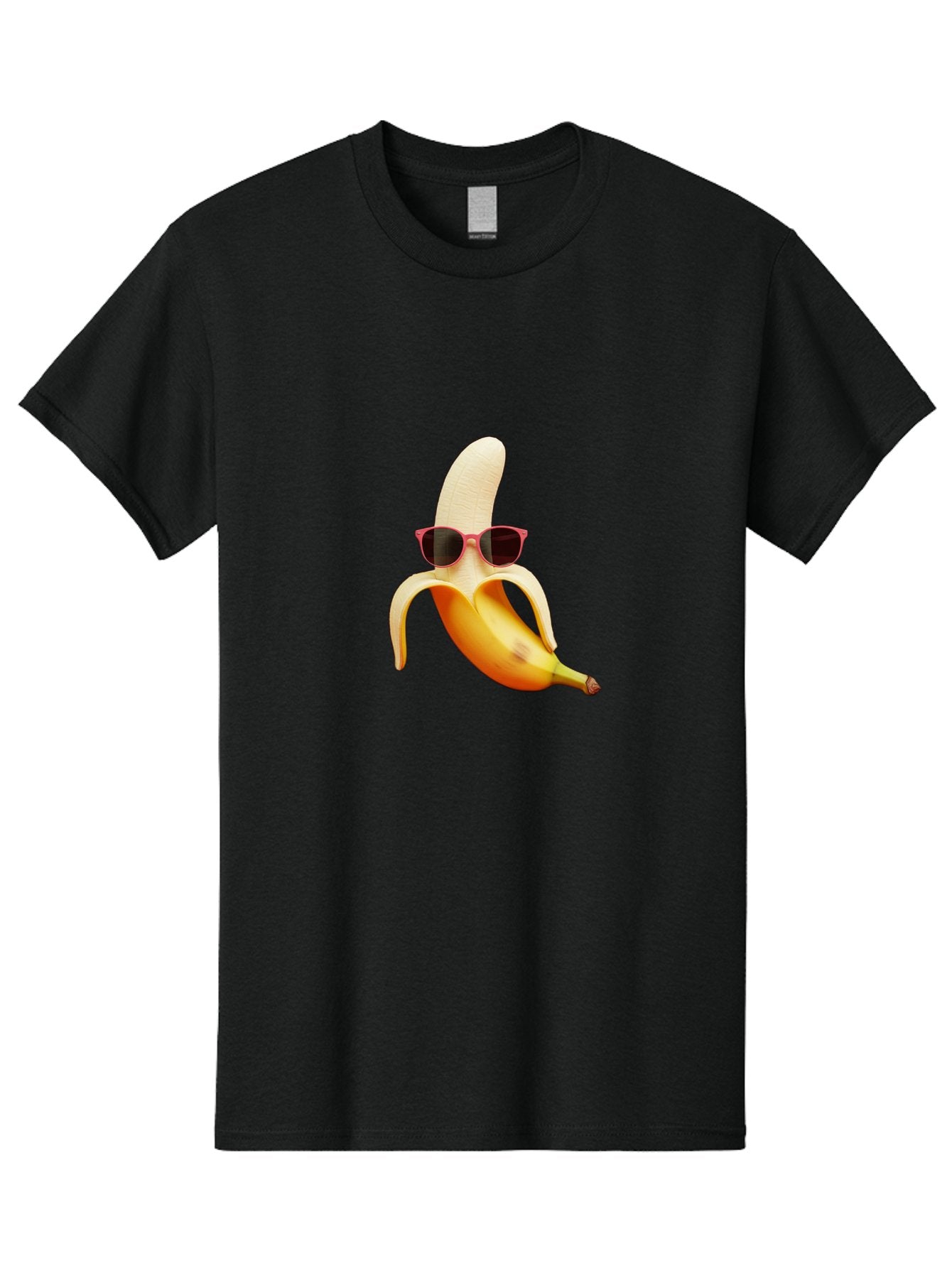 Banana-With-Sunglasses Men'S Graphic Tee, 100% Cotton, Comfortable Casual Summer Wear, Machine Washable, Vintage Camera, Old Camera, Antique Camera, Black Camera, Classic Photography, Photography Equipment, Nostalgic Device, Film Camera, Bak033 5