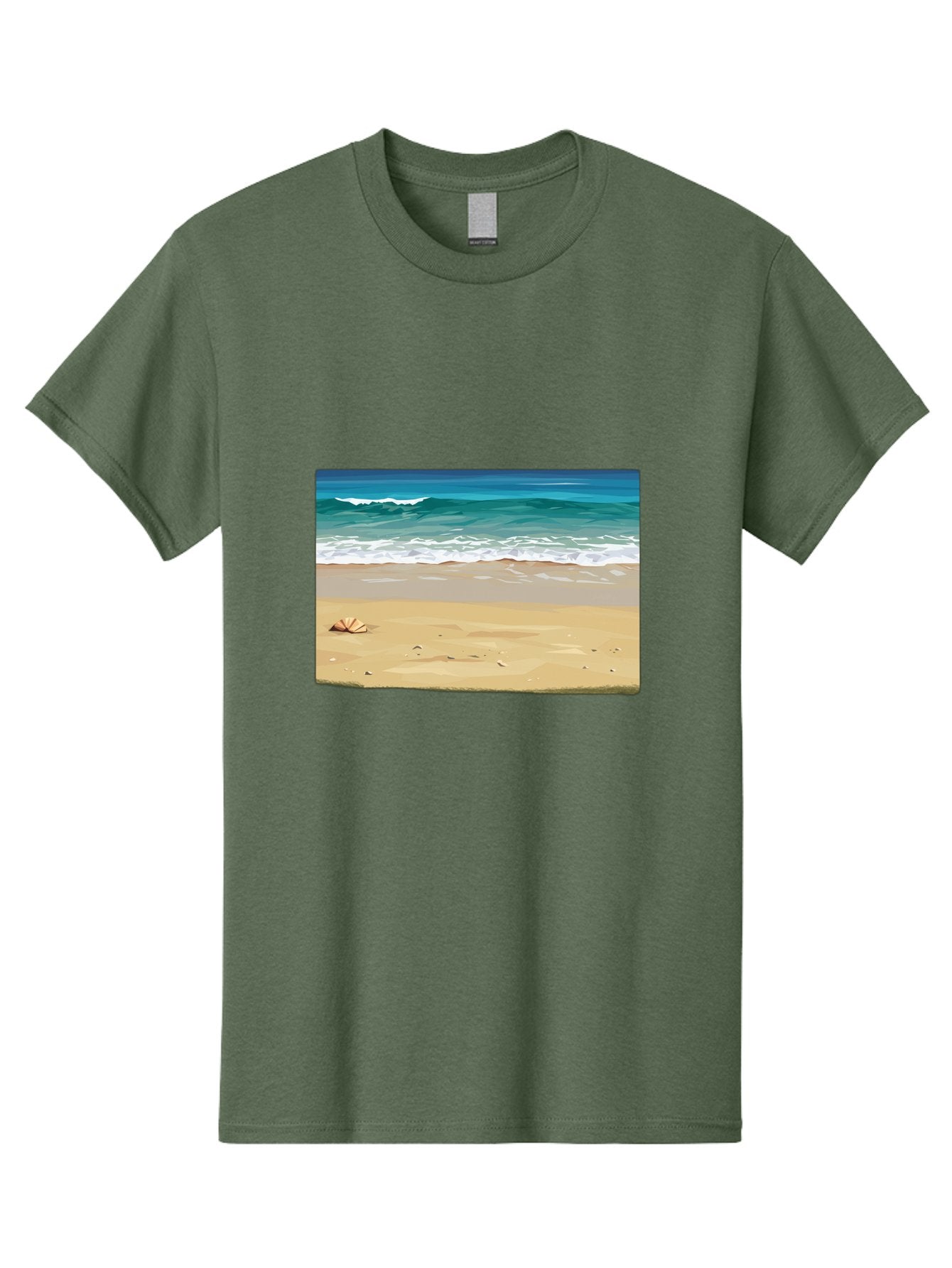 Beach-Scene-2 Men'S Graphic Tee, 100% Cotton, Comfortable Casual Summer Wear, Machine Washable, Vintage Camera, Old Camera, Antique Camera, Black Camera, Classic Photography, Photography Equipment, Nostalgic Device, Film Camera, Camera Art Bak037 14