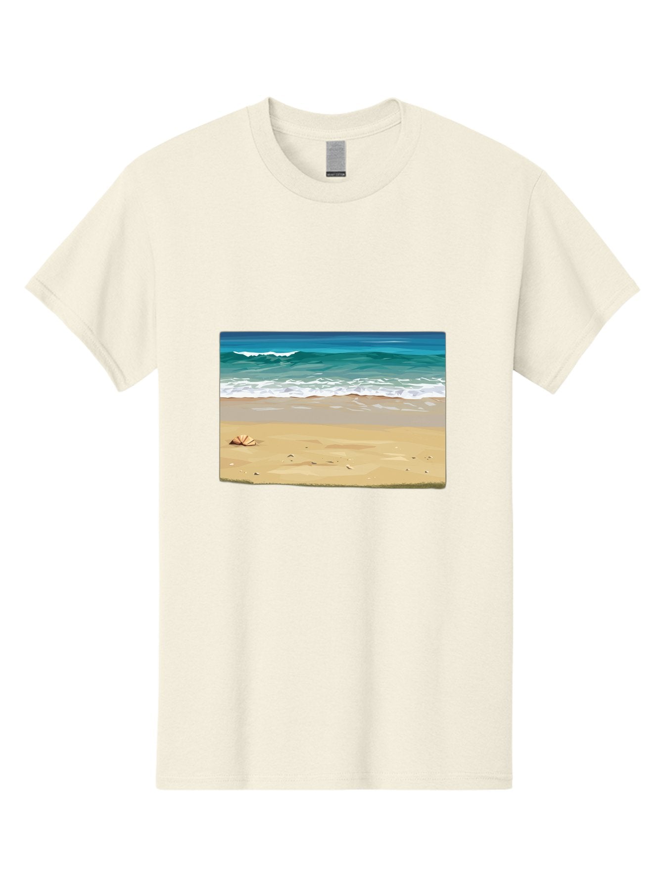 Beach-Scene-2 Men'S Graphic Tee, 100% Cotton, Comfortable Casual Summer Wear, Machine Washable, Vintage Camera, Old Camera, Antique Camera, Black Camera, Classic Photography, Photography Equipment, Nostalgic Device, Film Camera, Camera Art Bak037 12