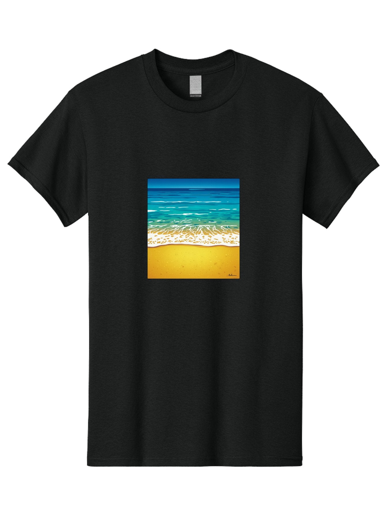 Beach-Scene Men'S Graphic Tee, 100% Cotton, Comfortable Casual Summer Wear, Machine Washable, Vintage Camera, Old Camera, Antique Camera, Black Camera, Classic Photography, Photography Equipment, Nostalgic Device, Film Camera, Camera Art Bak038 6