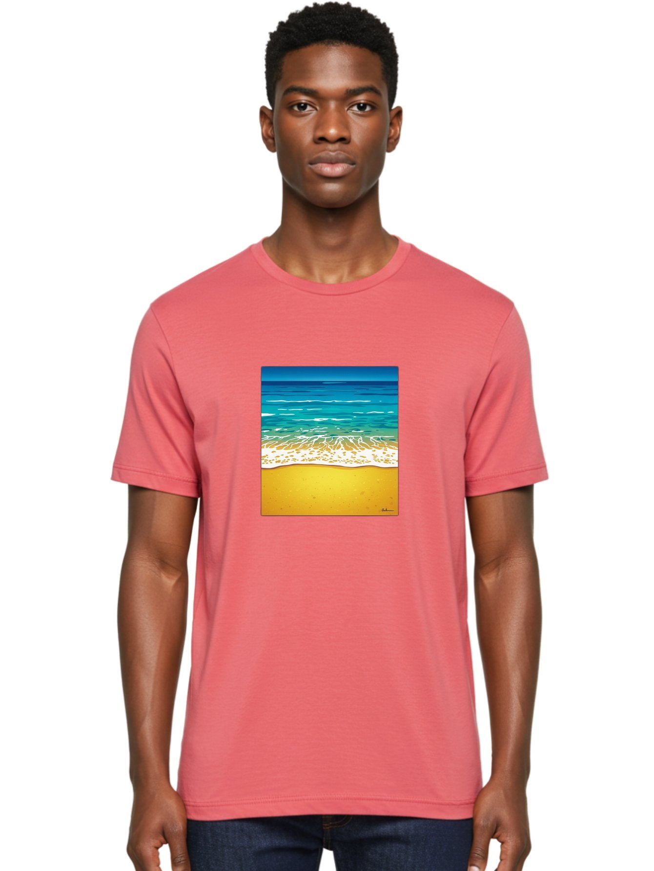 Beach-Scene Men'S Graphic Tee, 100% Cotton, Comfortable Casual Summer Wear, Machine Washable, Vintage Camera, Old Camera, Antique Camera, Black Camera, Classic Photography, Photography Equipment, Nostalgic Device, Film Camera, Camera Art Bak038 16