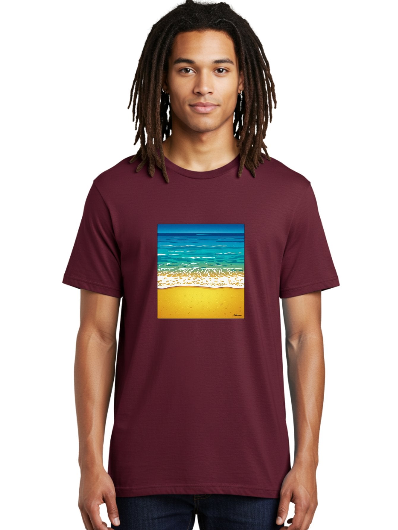 Beach-Scene Men'S Graphic Tee, 100% Cotton, Comfortable Casual Summer Wear, Machine Washable, Vintage Camera, Old Camera, Antique Camera, Black Camera, Classic Photography, Photography Equipment, Nostalgic Device, Film Camera, Camera Art Bak038 25