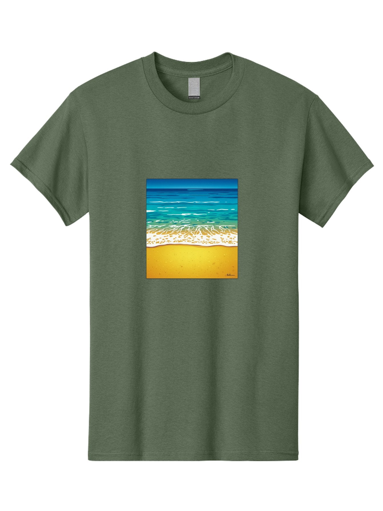 Beach-Scene Men'S Graphic Tee, 100% Cotton, Comfortable Casual Summer Wear, Machine Washable, Vintage Camera, Old Camera, Antique Camera, Black Camera, Classic Photography, Photography Equipment, Nostalgic Device, Film Camera, Camera Art Bak038 3