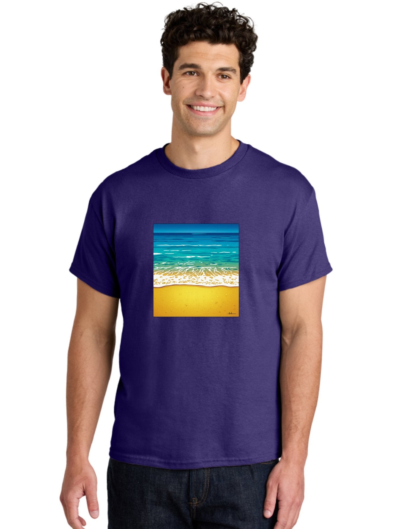 Beach-Scene Men'S Graphic Tee, 100% Cotton, Comfortable Casual Summer Wear, Machine Washable, Vintage Camera, Old Camera, Antique Camera, Black Camera, Classic Photography, Photography Equipment, Nostalgic Device, Film Camera, Camera Art Bak038 29