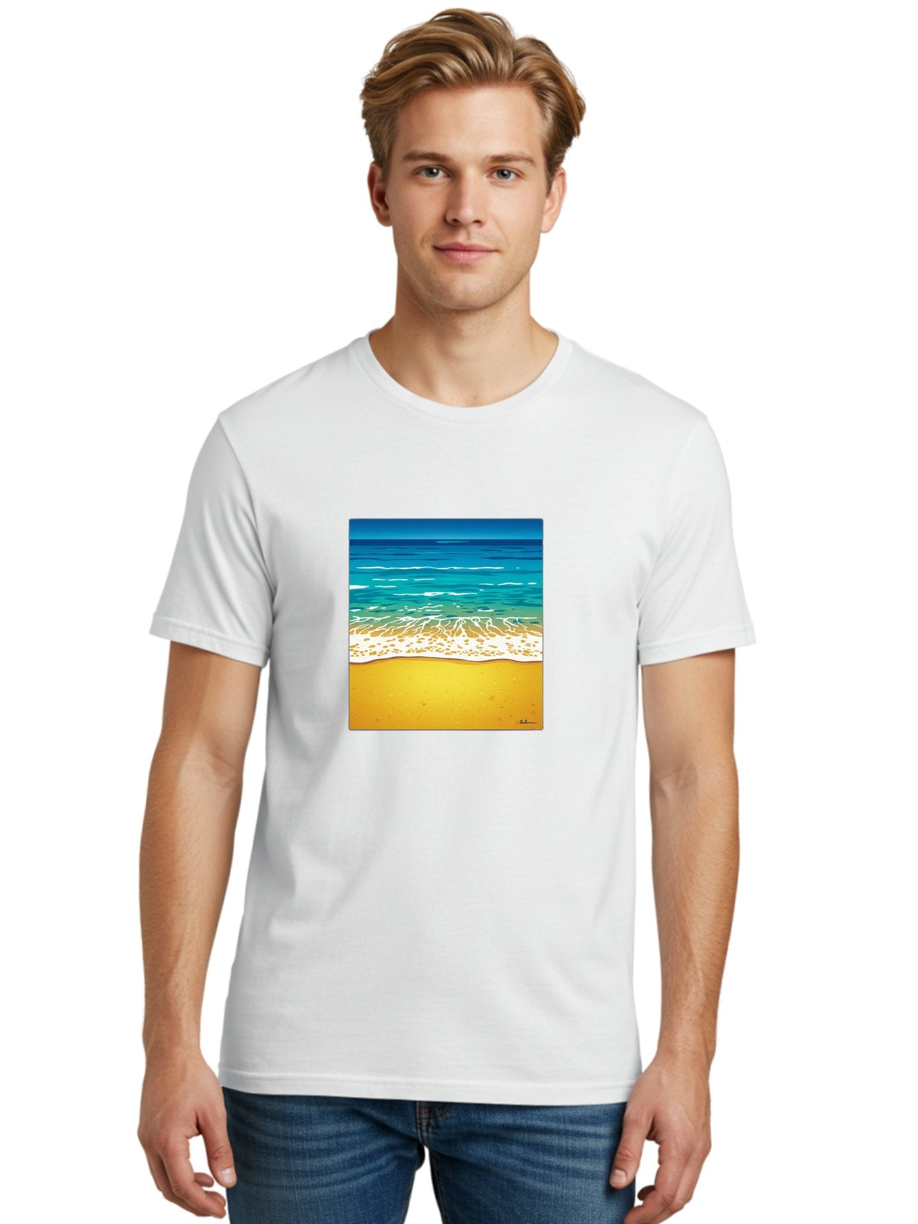 Beach-Scene Men'S Graphic Tee, 100% Cotton, Comfortable Casual Summer Wear, Machine Washable, Vintage Camera, Old Camera, Antique Camera, Black Camera, Classic Photography, Photography Equipment, Nostalgic Device, Film Camera, Camera Art Bak038 27