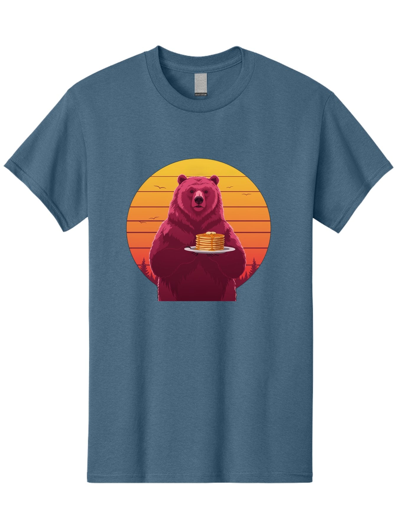 Bear-Holding-Pancakes Men'S Graphic Tee, 100% Cotton, Comfortable Casual Summer Wear, Machine Washable, Vintage Camera, Old Camera, Antique Camera, Black Camera, Classic Photography, Photography Equipment, Nostalgic Device, Film Camera, Bak041 11