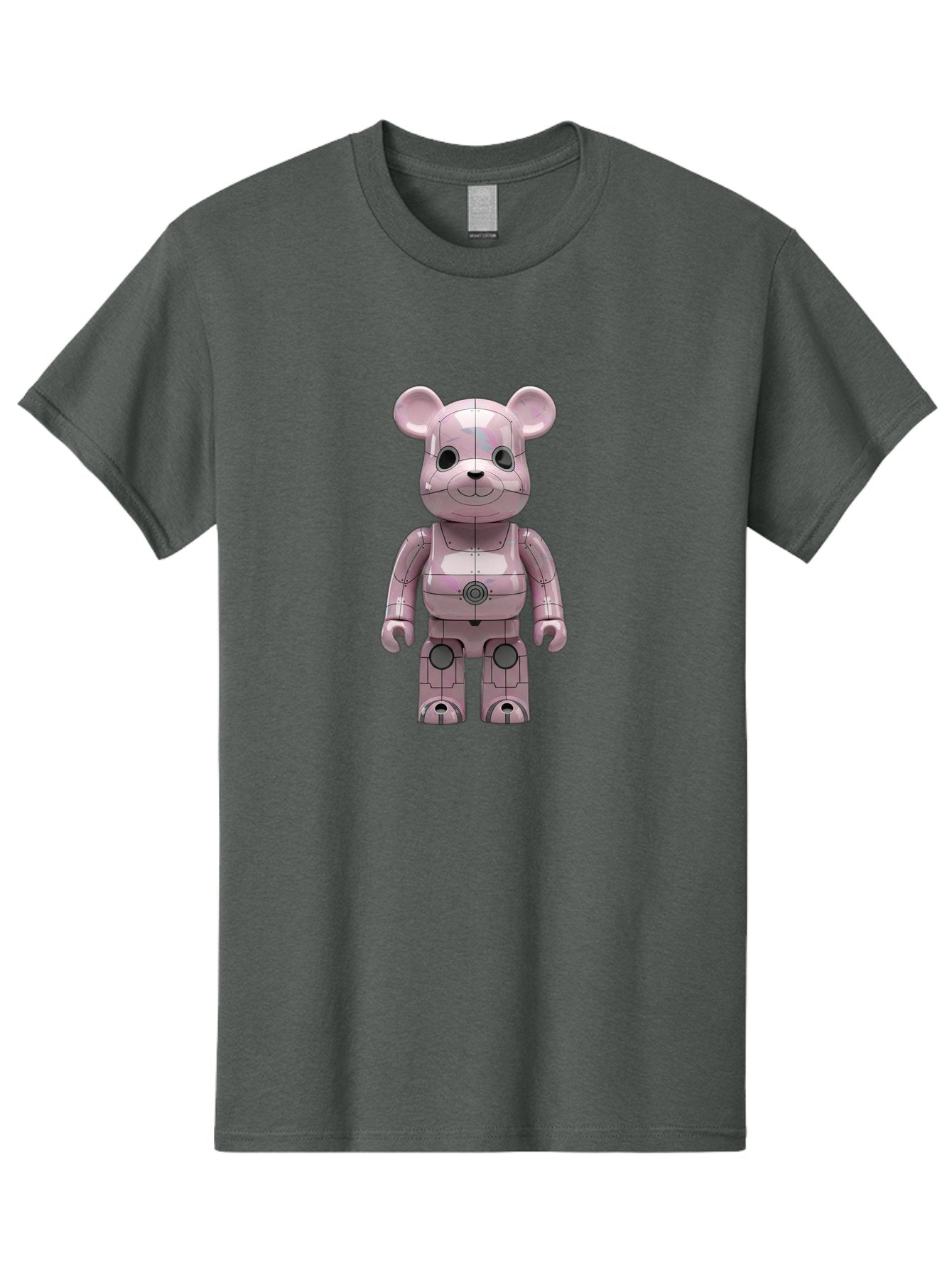 Bearbrick-1 Men'S Graphic Tee, 100% Cotton, Comfortable Casual Summer Wear, Machine Washable, Vintage Camera, Old Camera, Antique Camera, Black Camera, Classic Photography, Photography Equipment, Nostalgic Device, Film Camera, Camera Art Bak043
