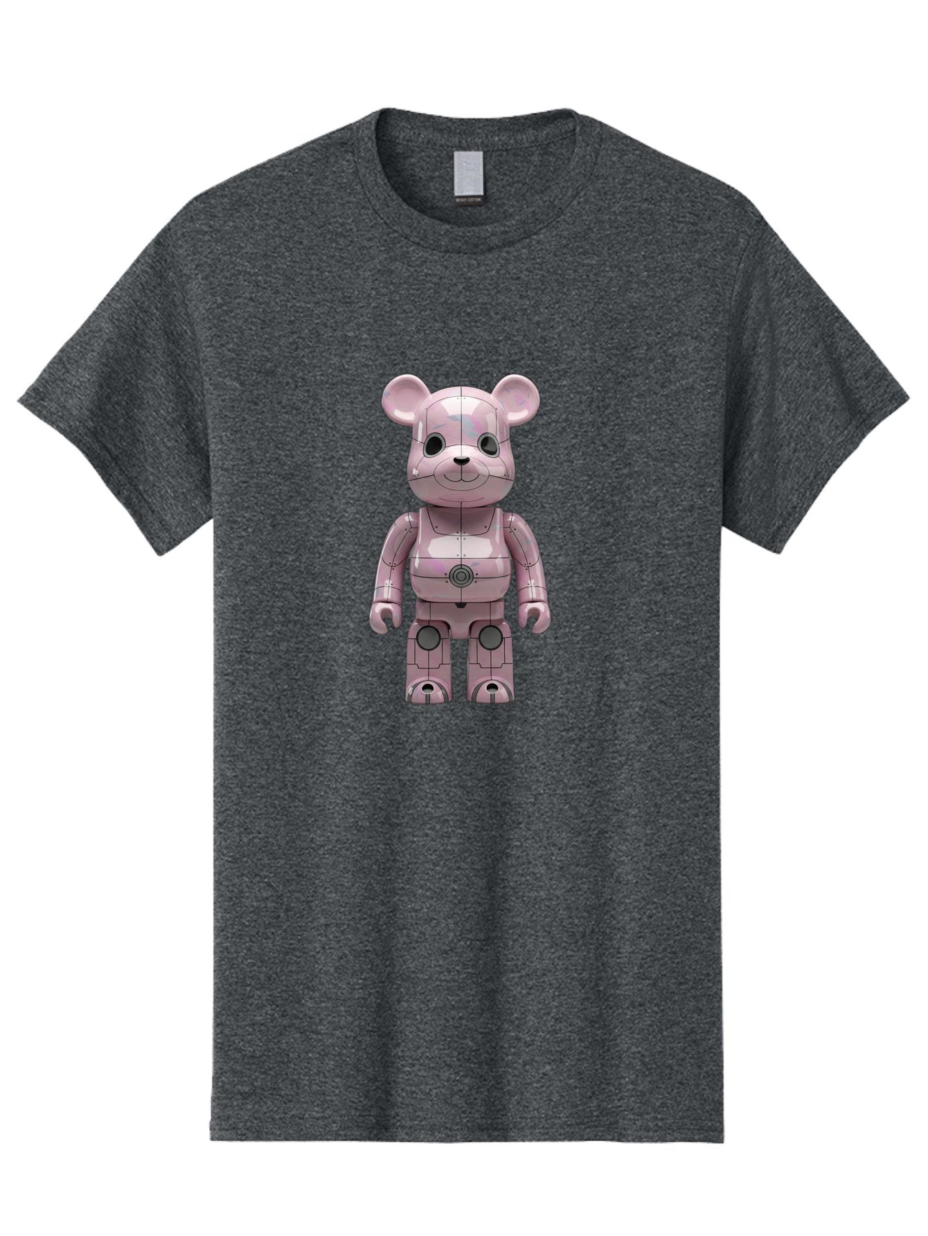 Bearbrick-1 Men'S Graphic Tee, 100% Cotton, Comfortable Casual Summer Wear, Machine Washable, Vintage Camera, Old Camera, Antique Camera, Black Camera, Classic Photography, Photography Equipment, Nostalgic Device, Film Camera, Camera Art Bak043 15