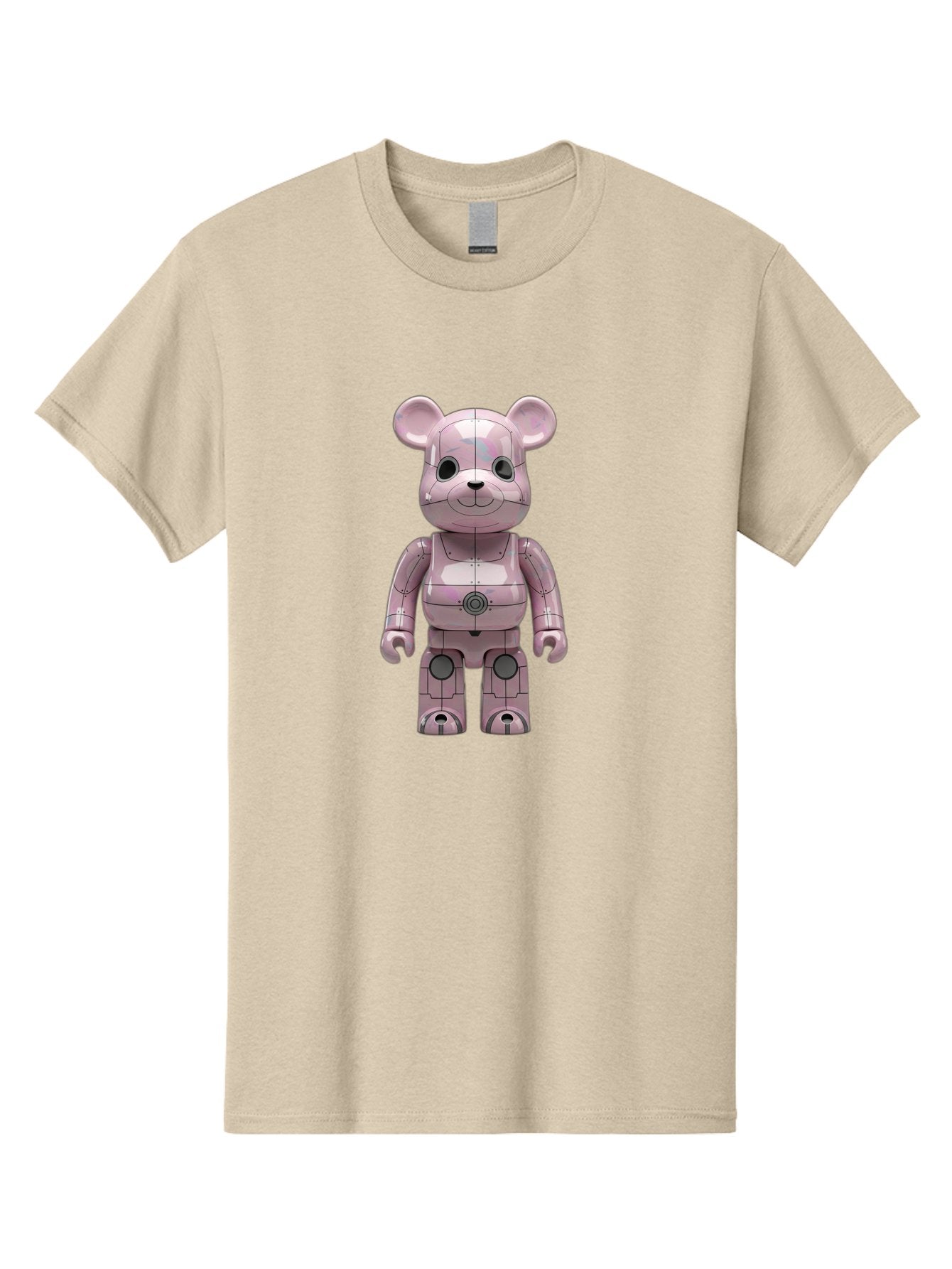 Bearbrick-1 Men'S Graphic Tee, 100% Cotton, Comfortable Casual Summer Wear, Machine Washable, Vintage Camera, Old Camera, Antique Camera, Black Camera, Classic Photography, Photography Equipment, Nostalgic Device, Film Camera, Camera Art Bak043 5