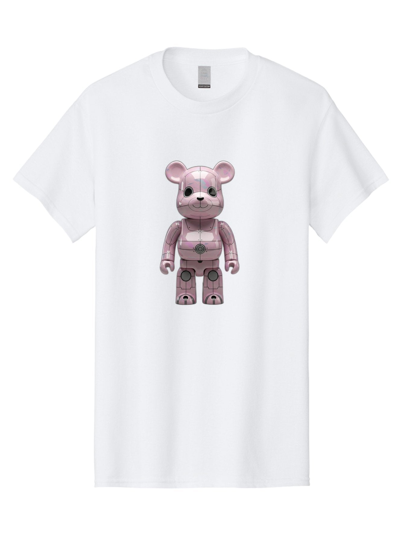 Bearbrick-1 Men'S Graphic Tee, 100% Cotton, Comfortable Casual Summer Wear, Machine Washable, Vintage Camera, Old Camera, Antique Camera, Black Camera, Classic Photography, Photography Equipment, Nostalgic Device, Film Camera, Camera Art Bak043 12