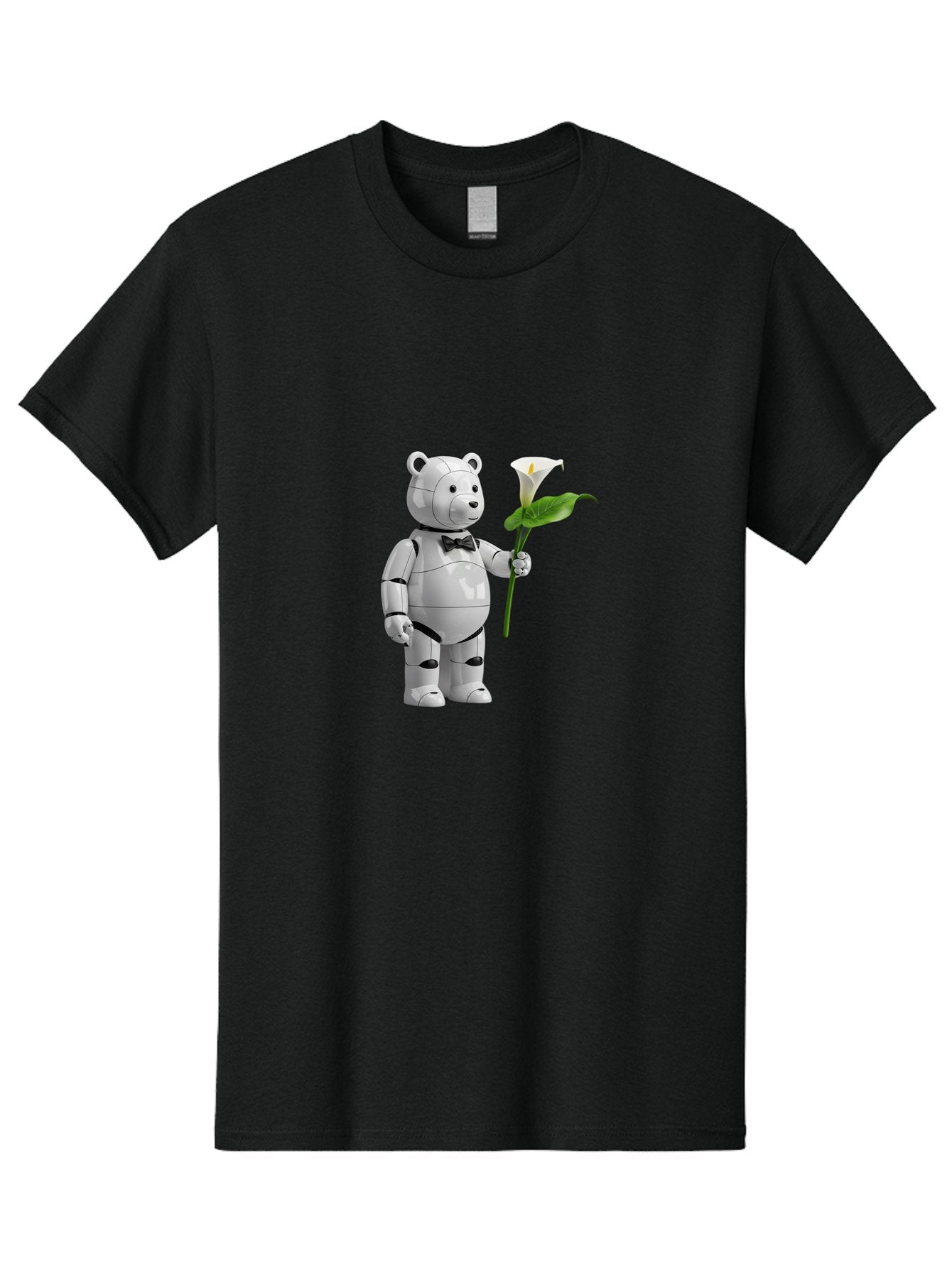 Bearbrick-Robot Men'S Graphic Tee, 100% Cotton, Comfortable Casual Summer Wear, Machine Washable, Vintage Camera, Old Camera, Antique Camera, Black Camera, Classic Photography, Photography Equipment, Nostalgic Device, Film Camera, Camera Art Bak045