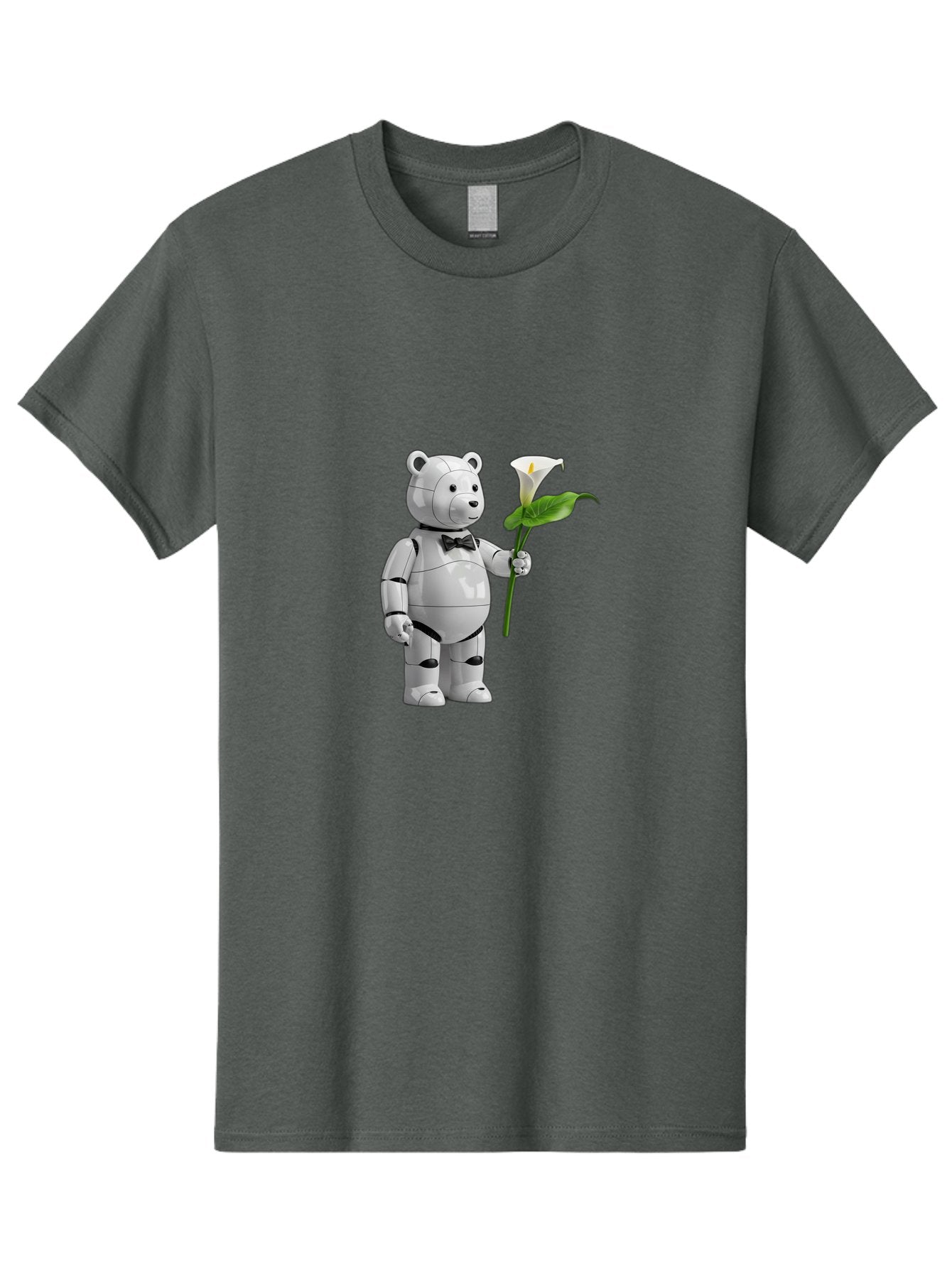 Bearbrick-Robot Men'S Graphic Tee, 100% Cotton, Comfortable Casual Summer Wear, Machine Washable, Vintage Camera, Old Camera, Antique Camera, Black Camera, Classic Photography, Photography Equipment, Nostalgic Device, Film Camera, Camera Art Bak045 3