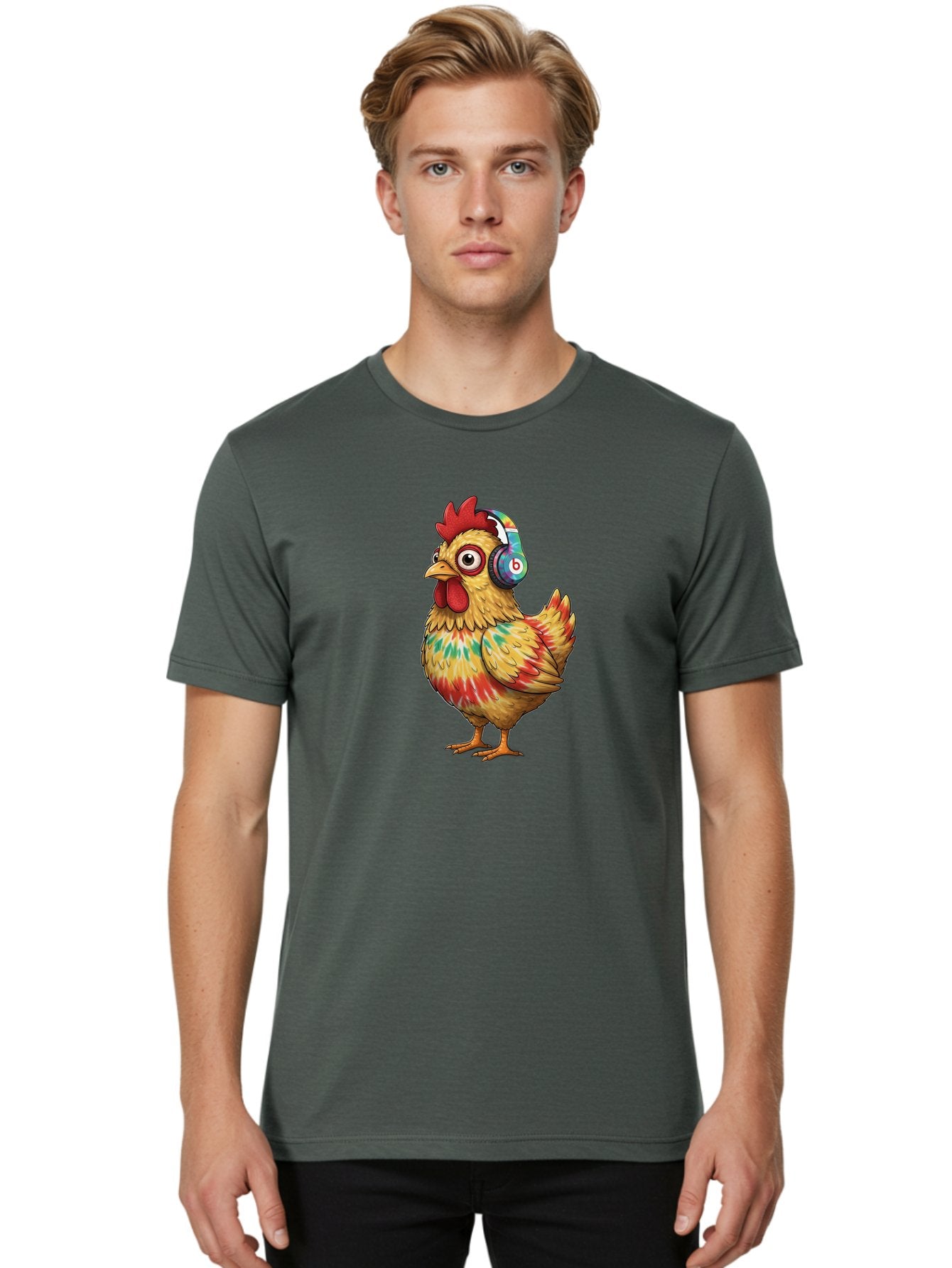 Beats-Chicken-2 Men'S Graphic Tee, 100% Cotton, Comfortable Casual Summer Wear, Machine Washable, Vintage Camera, Old Camera, Antique Camera, Black Camera, Classic Photography, Photography Equipment, Nostalgic Device, Film Camera, Camera Art Bak048 25