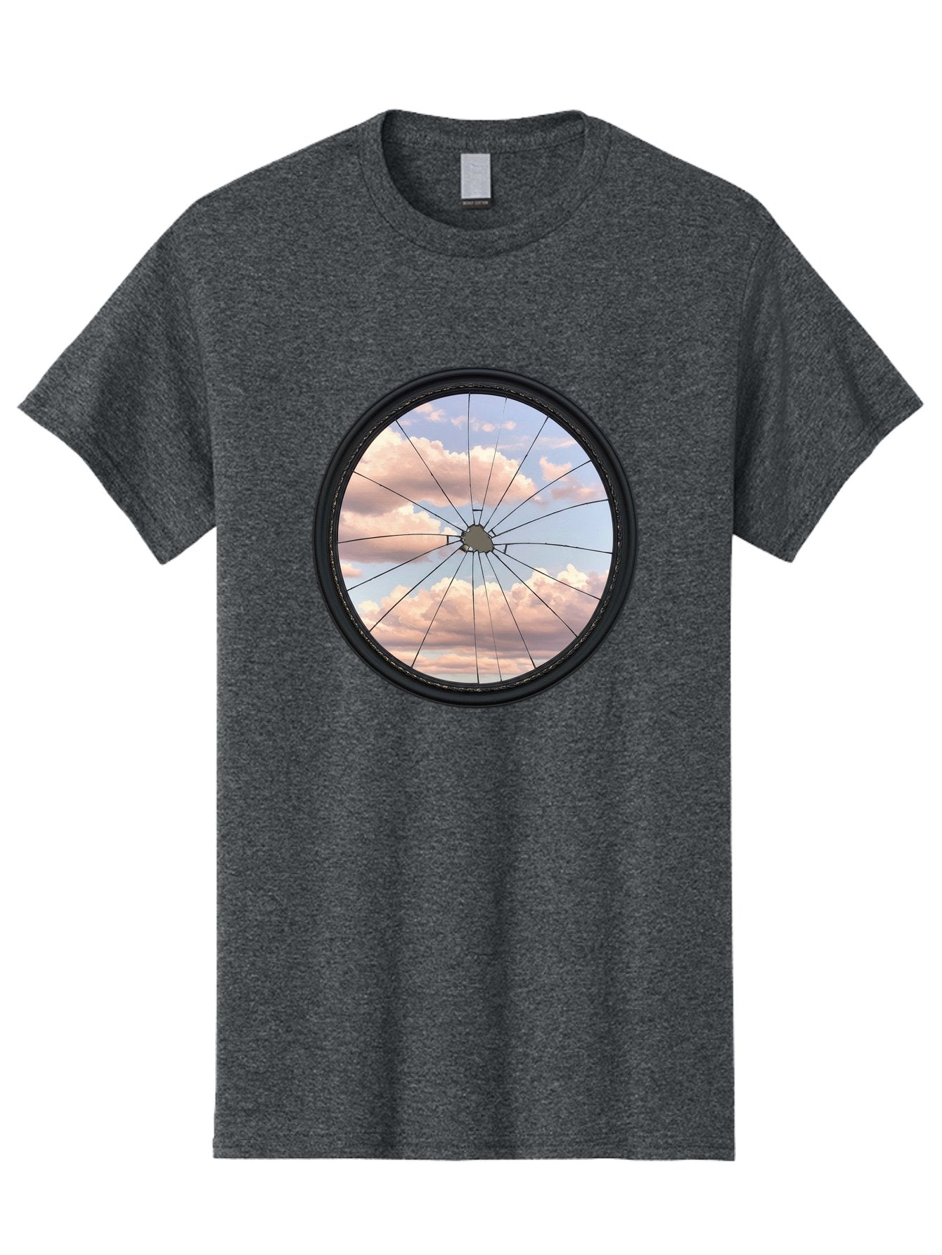 Bicycle-Wheel Men'S Graphic Tee, 100% Cotton, Comfortable Casual Summer Wear, Machine Washable, Vintage Camera, Old Camera, Antique Camera, Black Camera, Classic Photography, Photography Equipment, Nostalgic Device, Film Camera, Camera Art Bak051
