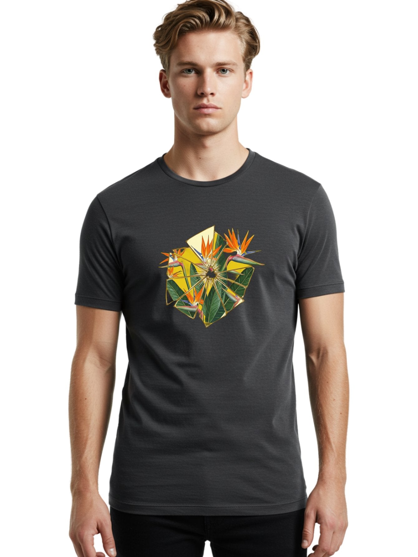 Bird-Of-Paradise Men'S Graphic Tee, 100% Cotton, Comfortable Casual Summer Wear, Machine Washable, Vintage Camera, Old Camera, Antique Camera, Black Camera, Classic Photography, Photography Equipment, Nostalgic Device, Film Camera, Camera Art Bak052 28