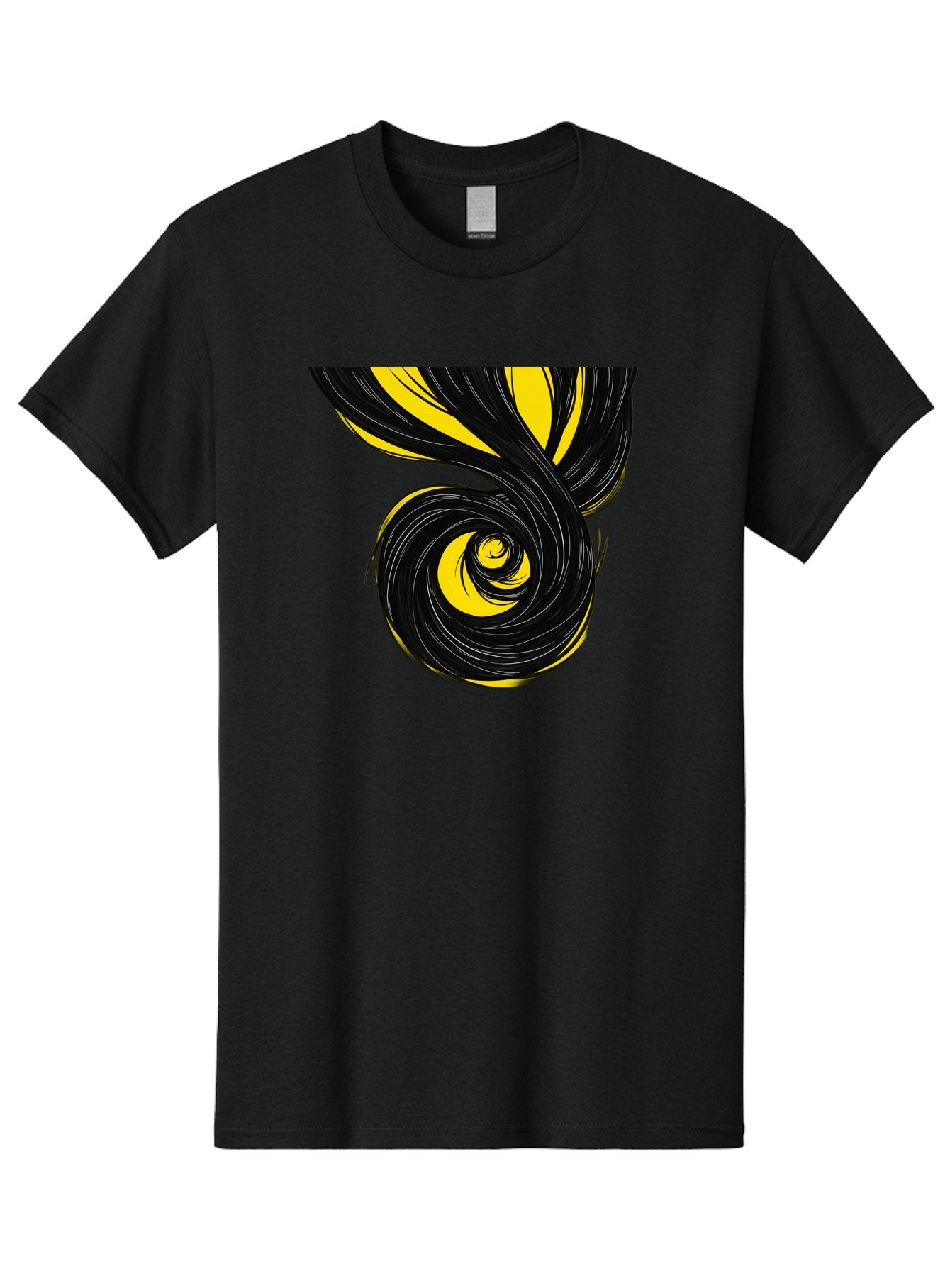 Black-And-Yellow-Swirl Men'S Graphic Tee, 100% Cotton, Comfortable Casual Summer Wear, Machine Washable, Vintage Camera, Old Camera, Antique Camera, Black Camera, Classic Photography, Photography Equipment, Nostalgic Device, Film Camera, Bak056 7