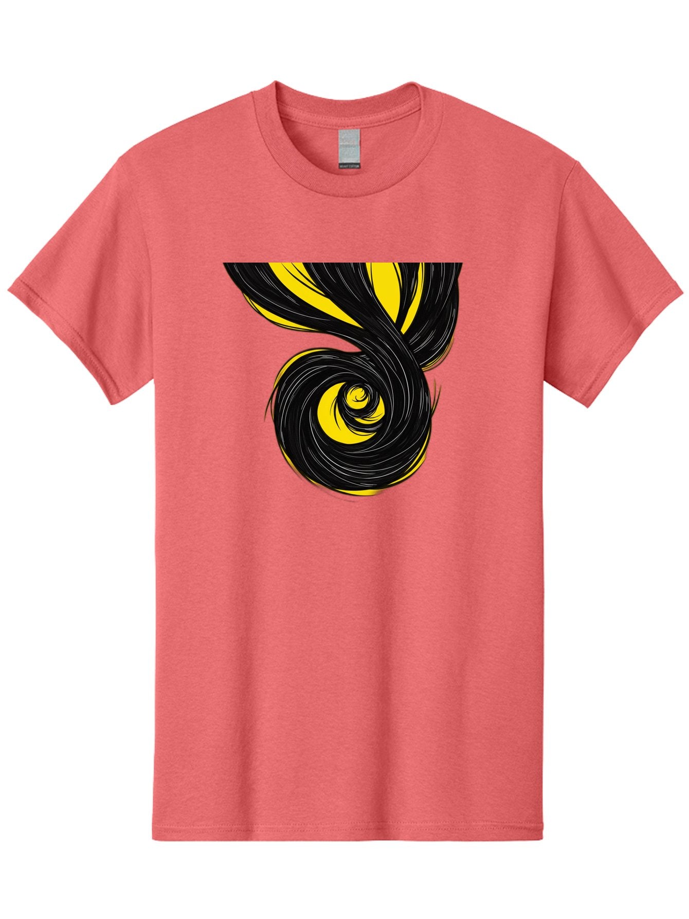 Black-And-Yellow-Swirl Men'S Graphic Tee, 100% Cotton, Comfortable Casual Summer Wear, Machine Washable, Vintage Camera, Old Camera, Antique Camera, Black Camera, Classic Photography, Photography Equipment, Nostalgic Device, Film Camera, Bak056 8