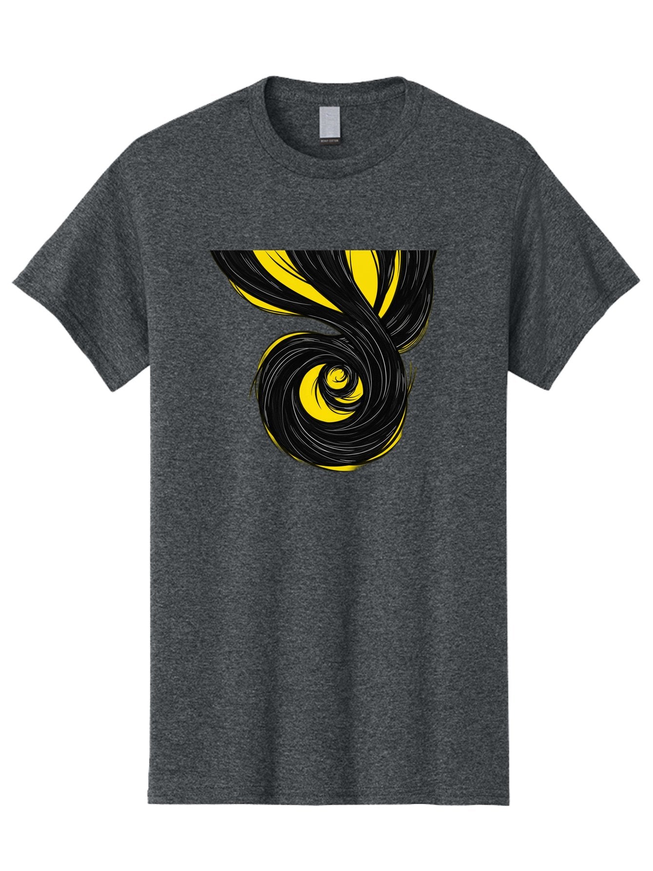 Black-And-Yellow-Swirl Men'S Graphic Tee, 100% Cotton, Comfortable Casual Summer Wear, Machine Washable, Vintage Camera, Old Camera, Antique Camera, Black Camera, Classic Photography, Photography Equipment, Nostalgic Device, Film Camera, Bak056 13