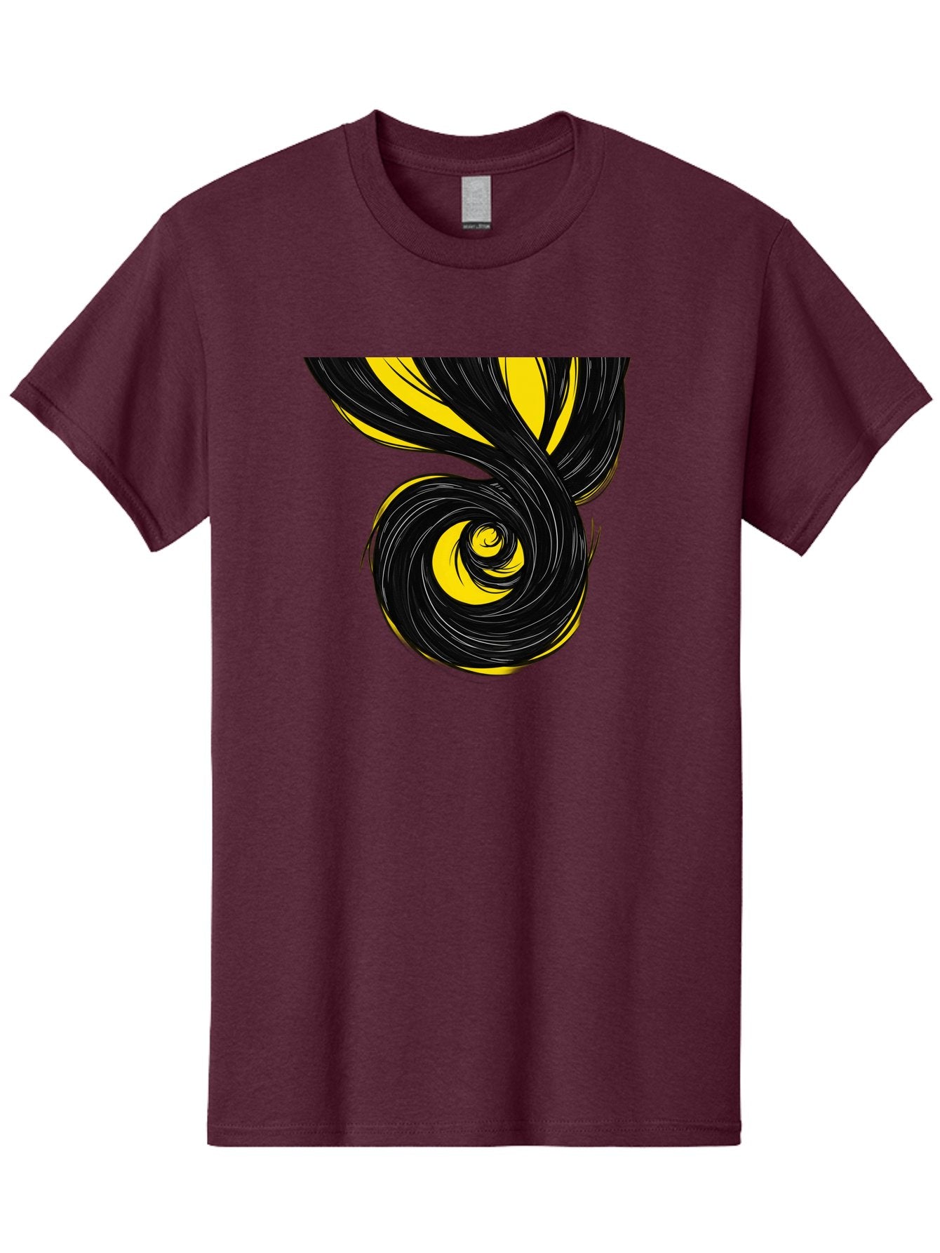 Black-And-Yellow-Swirl Men'S Graphic Tee, 100% Cotton, Comfortable Casual Summer Wear, Machine Washable, Vintage Camera, Old Camera, Antique Camera, Black Camera, Classic Photography, Photography Equipment, Nostalgic Device, Film Camera, Bak056 11