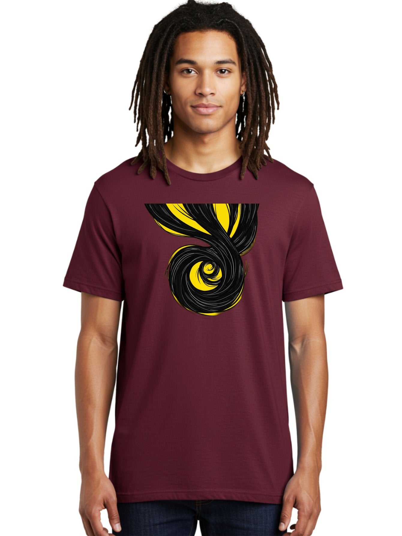 Black-And-Yellow-Swirl Men'S Graphic Tee, 100% Cotton, Comfortable Casual Summer Wear, Machine Washable, Vintage Camera, Old Camera, Antique Camera, Black Camera, Classic Photography, Photography Equipment, Nostalgic Device, Film Camera, Bak056 27