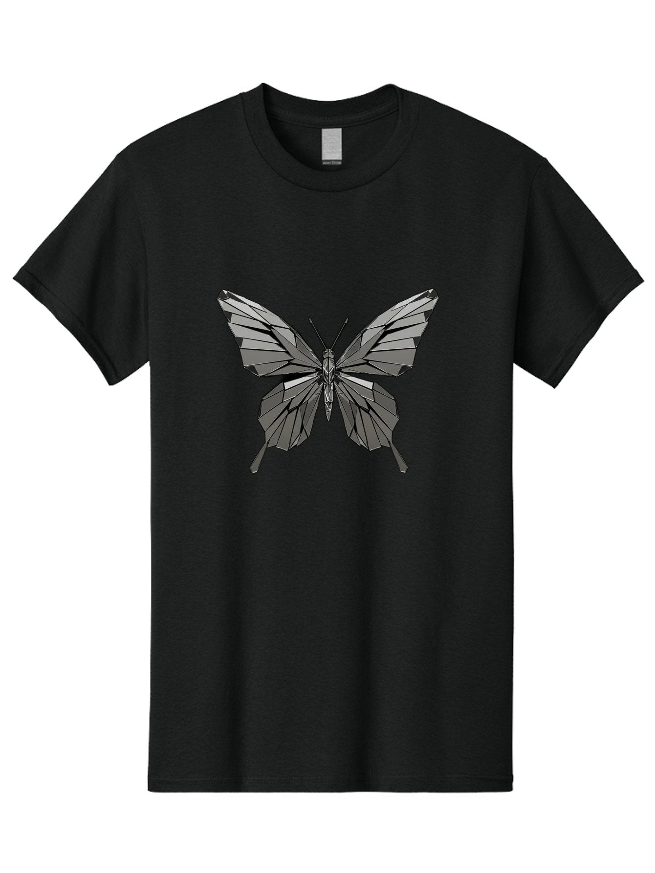 Black-Butterfly-1 Men'S Graphic Tee, 100% Cotton, Comfortable Casual Summer Wear, Machine Washable, Vintage Camera, Old Camera, Antique Camera, Black Camera, Classic Photography, Photography Equipment, Nostalgic Device, Film Camera, Camera Art Bak058