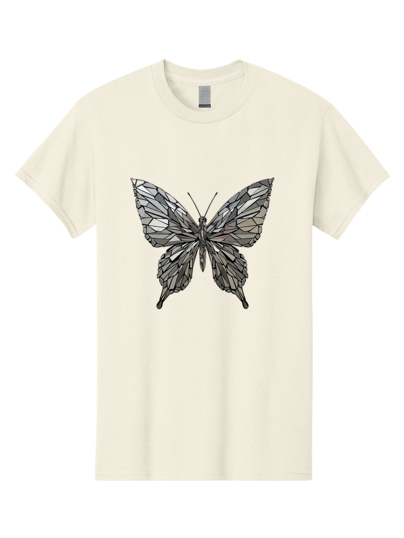 Black-Butterfly-Mosaic Men'S Graphic Tee, 100% Cotton, Comfortable Casual Summer Wear, Machine Washable, Vintage Camera, Old Camera, Antique Camera, Black Camera, Classic Photography, Photography Equipment, Nostalgic Device, Film Camera, Bak059 4