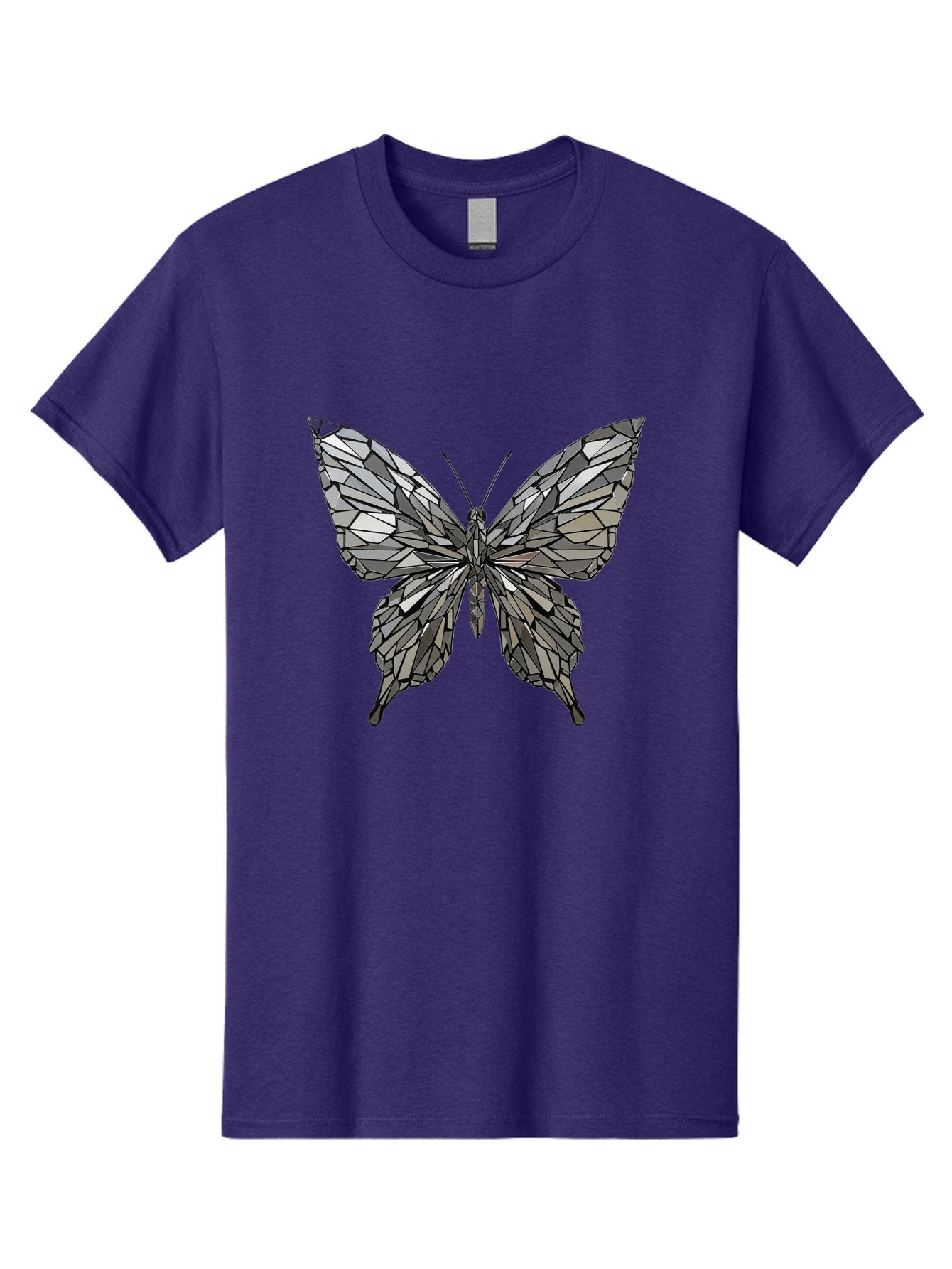 Black-Butterfly-Mosaic Men'S Graphic Tee, 100% Cotton, Comfortable Casual Summer Wear, Machine Washable, Vintage Camera, Old Camera, Antique Camera, Black Camera, Classic Photography, Photography Equipment, Nostalgic Device, Film Camera, Bak059 9