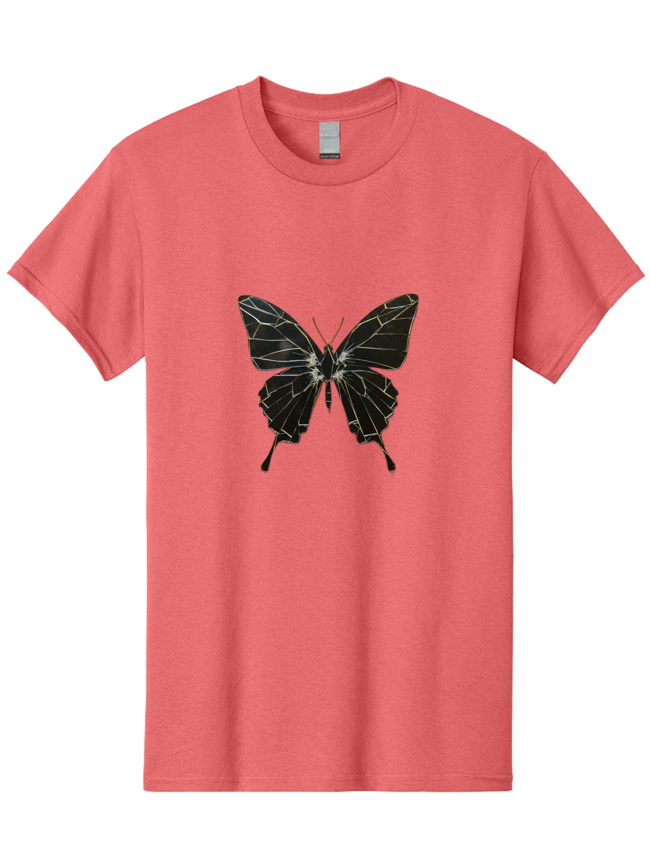 Black-Butterfly Men'S Graphic Tee, 100% Cotton, Comfortable Casual Summer Wear, Machine Washable, Vintage Camera, Old Camera, Antique Camera, Black Camera, Classic Photography, Photography Equipment, Nostalgic Device, Film Camera, Camera Art Bak060 8