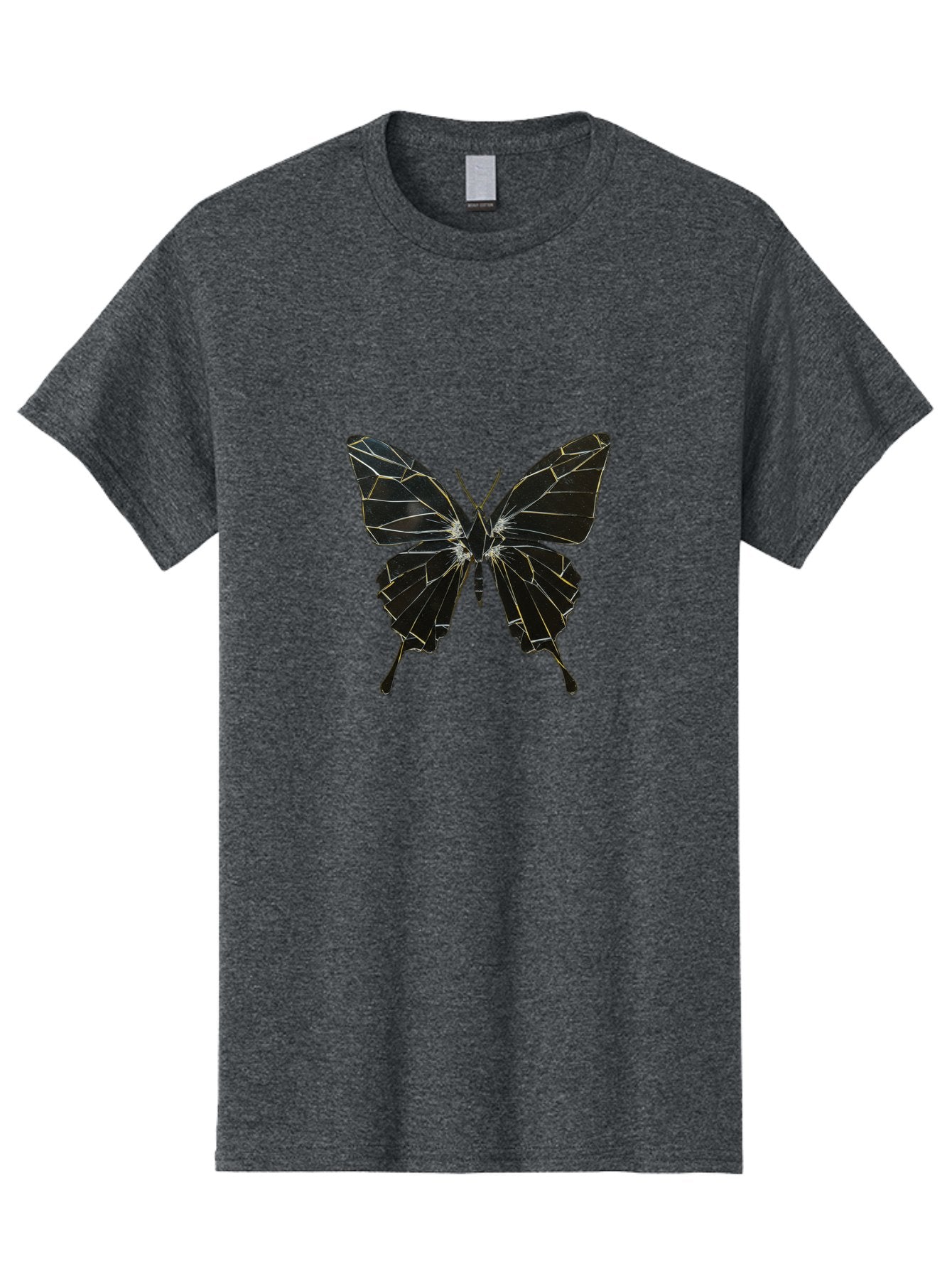 Black-Butterfly Men'S Graphic Tee, 100% Cotton, Comfortable Casual Summer Wear, Machine Washable, Vintage Camera, Old Camera, Antique Camera, Black Camera, Classic Photography, Photography Equipment, Nostalgic Device, Film Camera, Camera Art Bak060