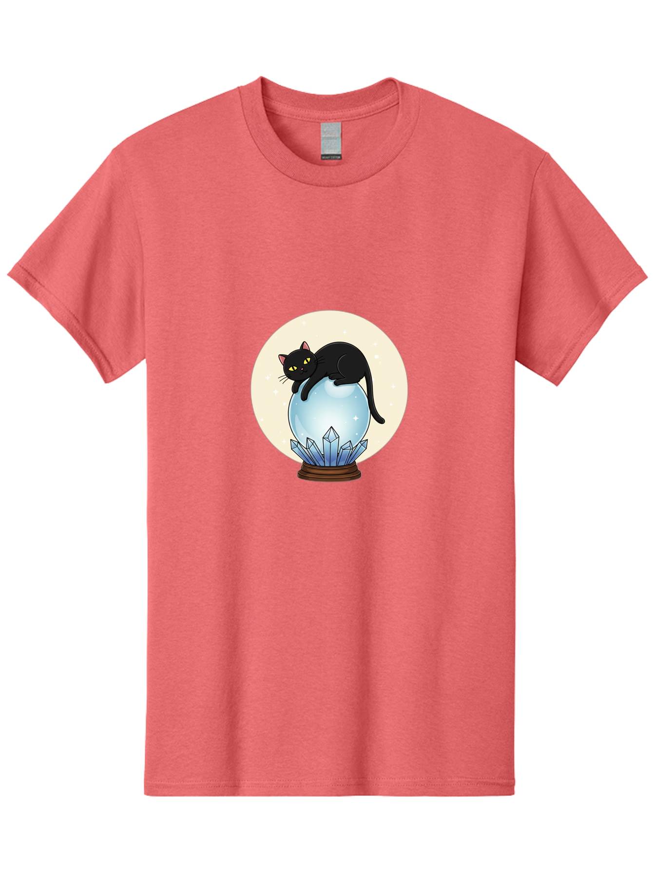 Black-Cat-Crystal-Ball Men'S Graphic Tee, 100% Cotton, Comfortable Casual Summer Wear, Machine Washable, Vintage Camera, Old Camera, Antique Camera, Black Camera, Classic Photography, Photography Equipment, Nostalgic Device, Film Camera, Bak062 11