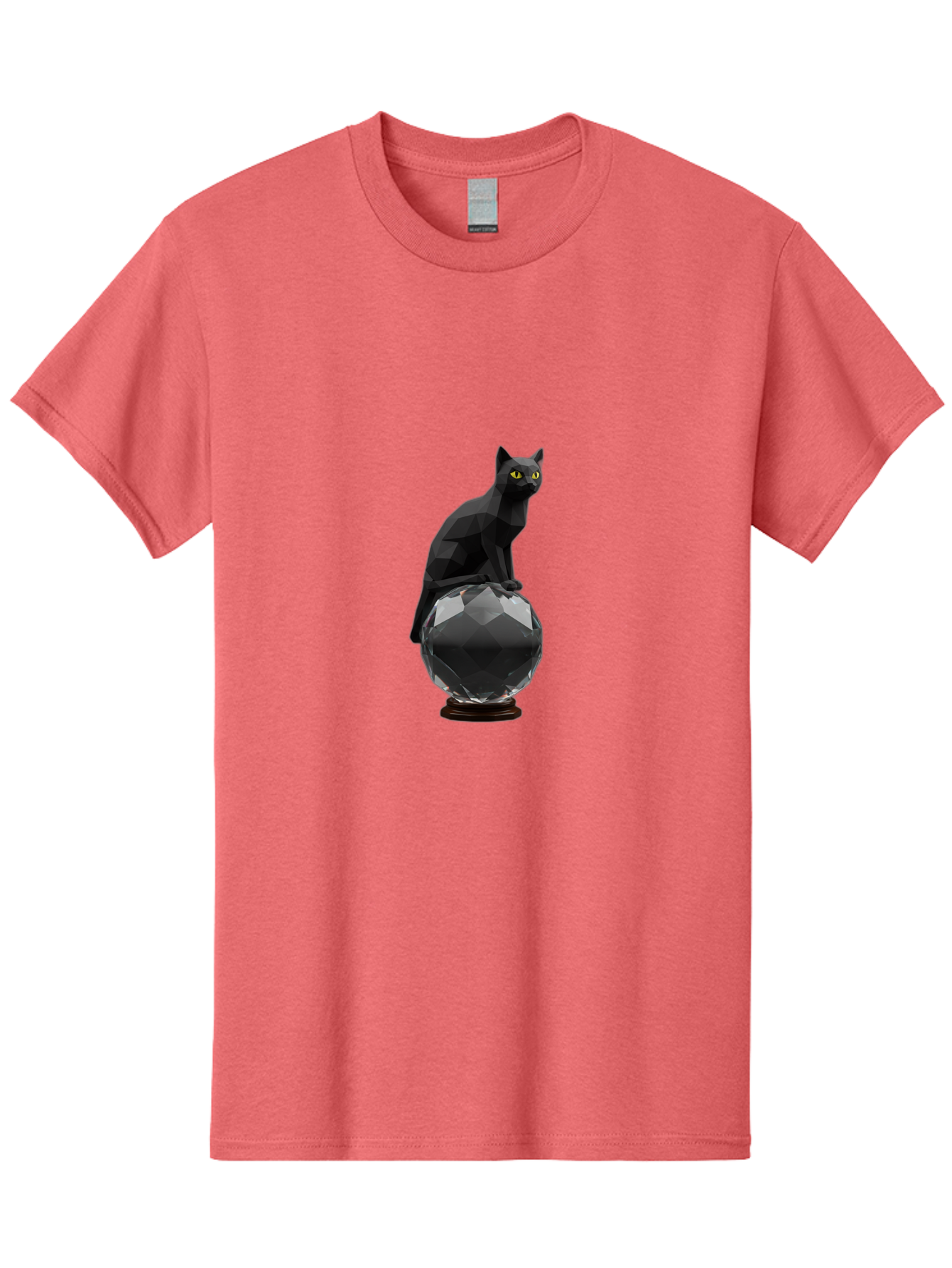 Black-Cat-On-Crystal-Ball Men'S Graphic Tee, 100% Cotton, Comfortable Casual Summer Wear, Machine Washable, Vintage Camera, Old Camera, Antique Camera, Black Camera, Classic Photography, Photography Equipment, Nostalgic Device, Film Camera, Bak065 6