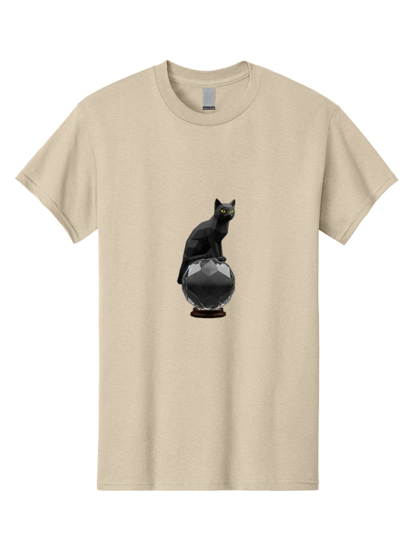 Black-Cat-On-Crystal-Ball Men'S Graphic Tee, 100% Cotton, Comfortable Casual Summer Wear, Machine Washable, Vintage Camera, Old Camera, Antique Camera, Black Camera, Classic Photography, Photography Equipment, Nostalgic Device, Film Camera, Bak065 15